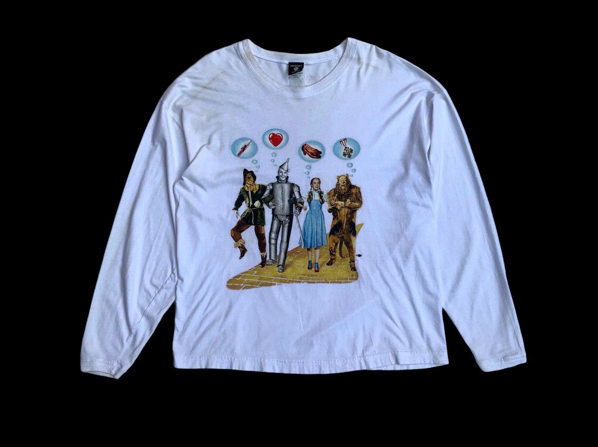 Cartoon Network Vintage 90s Wizard Of Oz Long Sleeve Promo Movie Shirt Size US XL / EU 56 / 4 - 2 Thumbnail