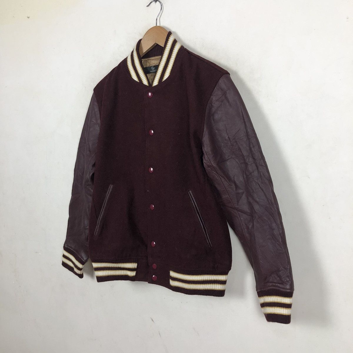 BEAUTY&YOUTH × Japanese Brand BEAUTY & YOUTH UNITED ARROW VARSITY JACKET Size US L / EU 52-54 / 3 - 2 Thumbnail