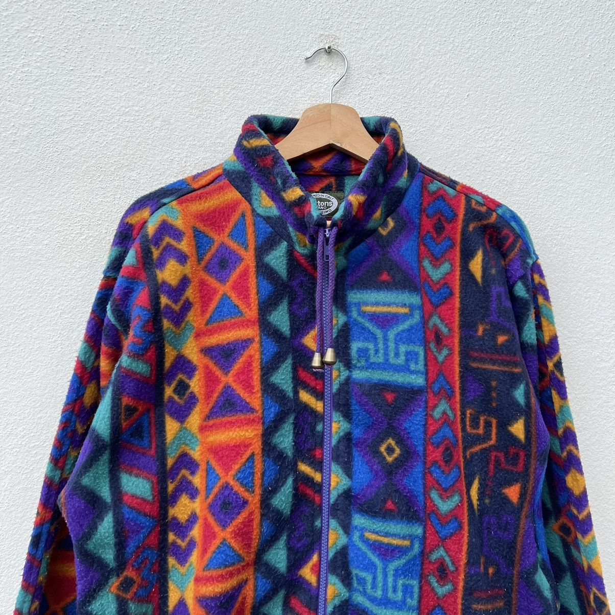Japanese Brand × Mossimo RARE COLOURFUL NAVAJO FLEECE JACKET NORTONS BY MOSSIMO Size US M / EU 48-50 / 2 - 3 Thumbnail