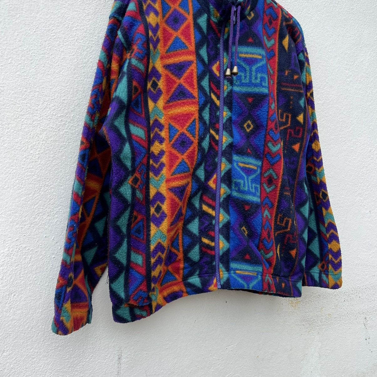Japanese Brand × Mossimo RARE COLOURFUL NAVAJO FLEECE JACKET NORTONS BY MOSSIMO Size US M / EU 48-50 / 2 - 4 Thumbnail