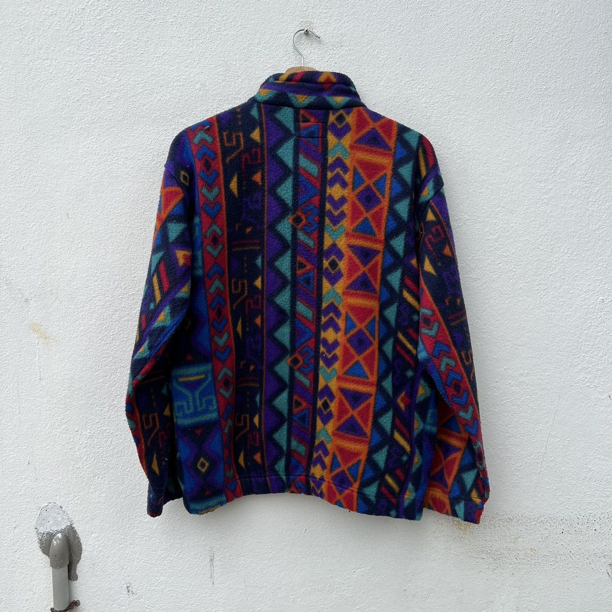 Japanese Brand × Mossimo RARE COLOURFUL NAVAJO FLEECE JACKET NORTONS BY MOSSIMO Size US M / EU 48-50 / 2 - 8 Thumbnail