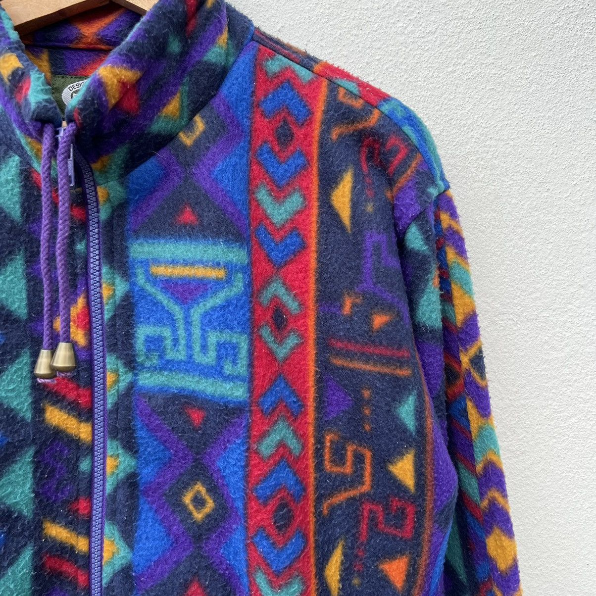 Japanese Brand × Mossimo RARE COLOURFUL NAVAJO FLEECE JACKET NORTONS BY MOSSIMO Size US M / EU 48-50 / 2 - 5 Thumbnail
