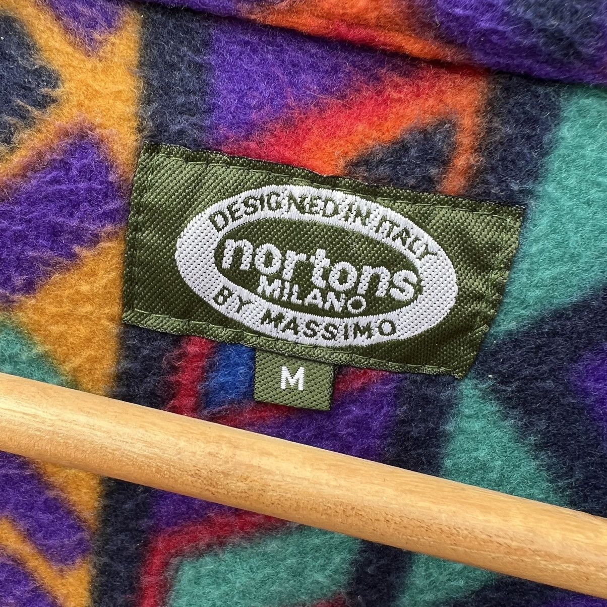 Japanese Brand × Mossimo RARE COLOURFUL NAVAJO FLEECE JACKET NORTONS BY MOSSIMO Size US M / EU 48-50 / 2 - 11 Thumbnail