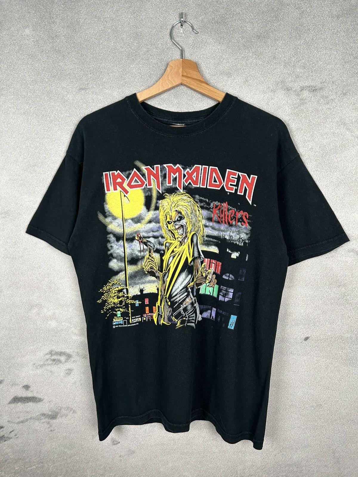 1981 Iron Maiden Killers Rock Band Tee Graphic Vintage