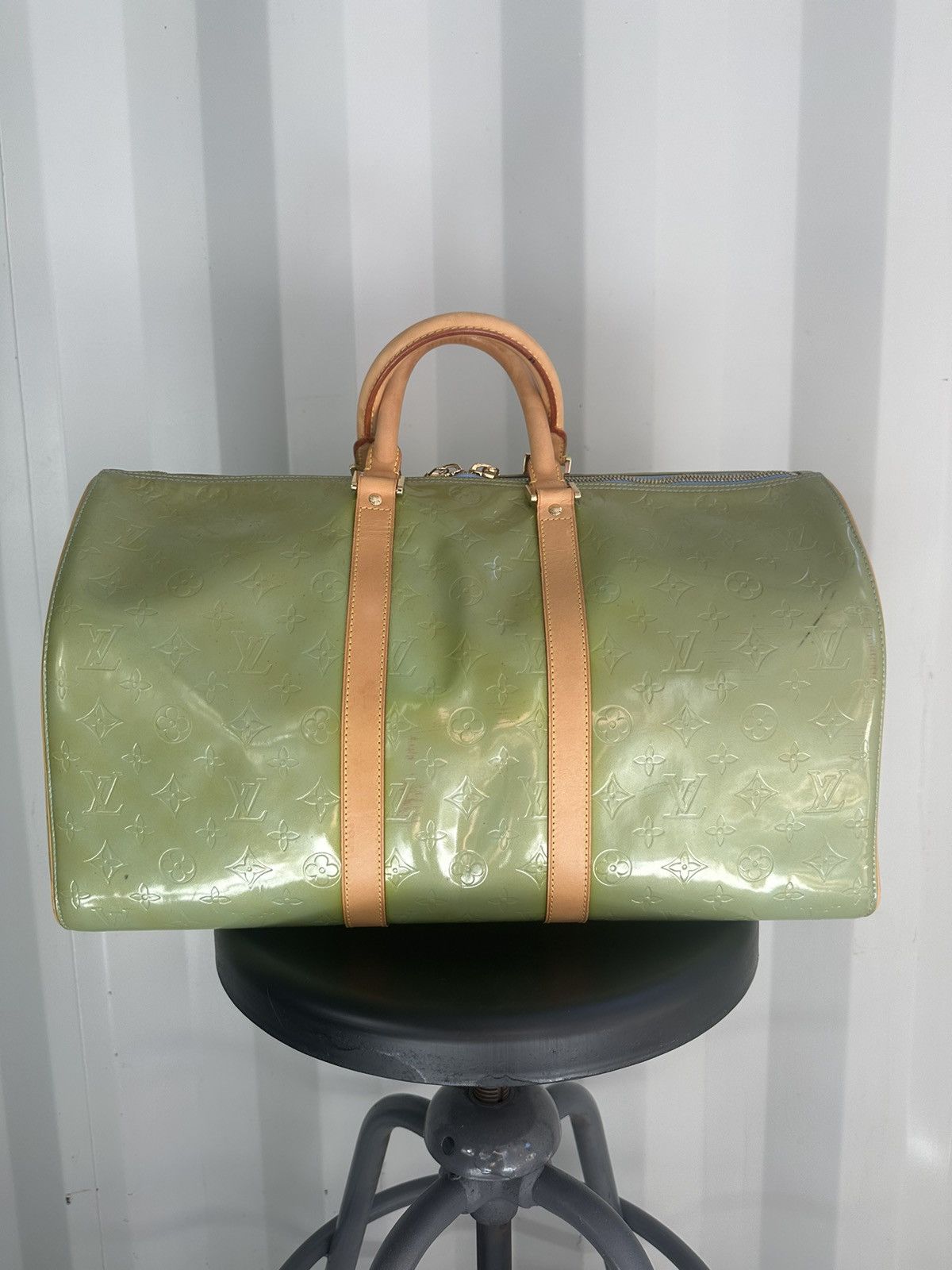 Louis Vuitton × Vintage Monogram Vernis Keepall 45 Duffle Bag Size ONE SIZE - 4 Thumbnail