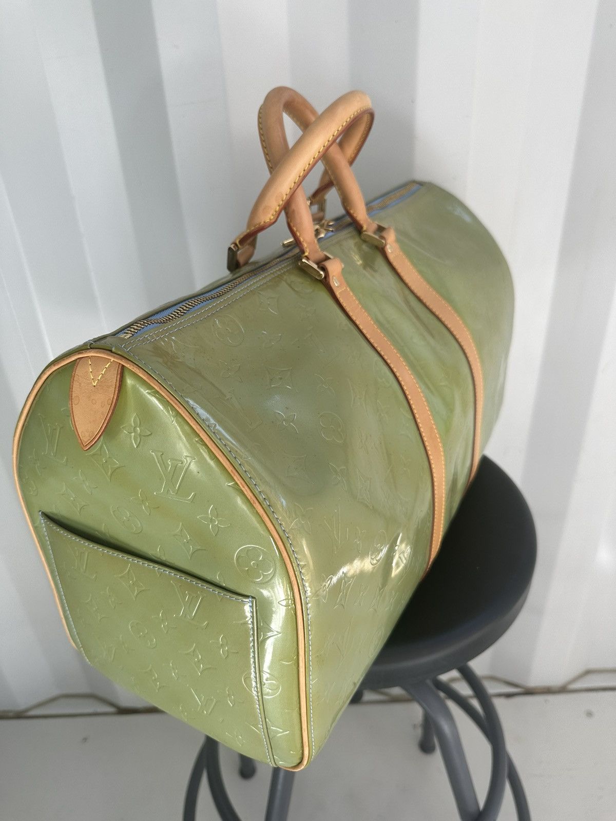 Louis Vuitton × Vintage Monogram Vernis Keepall 45 Duffle Bag Size ONE SIZE - 5 Thumbnail