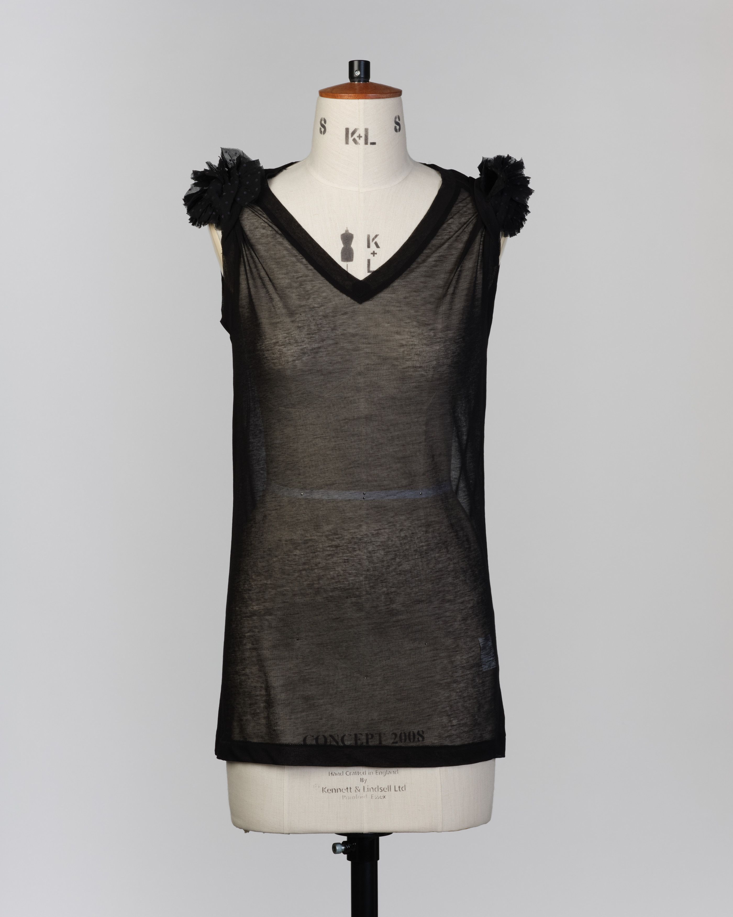 Sacai Translucent Top with Padded Shoulders Size M / US 6-8 / IT 42-44 - 1 Thumbnail