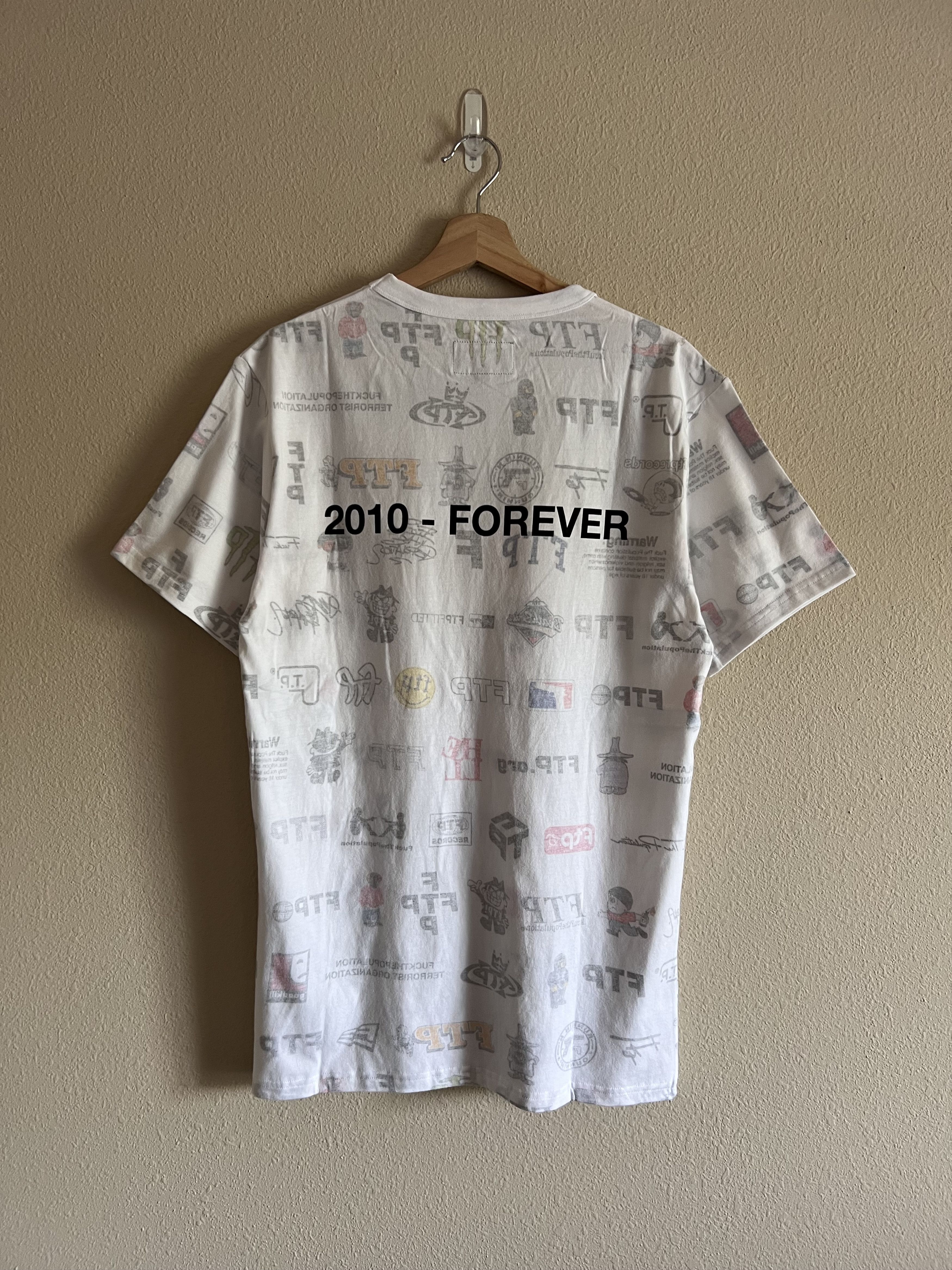 Fuck The Population FTP 13 Year Anniversary Tee in All Over Print White Size US M / EU 48-50 / 2 - 3 Thumbnail