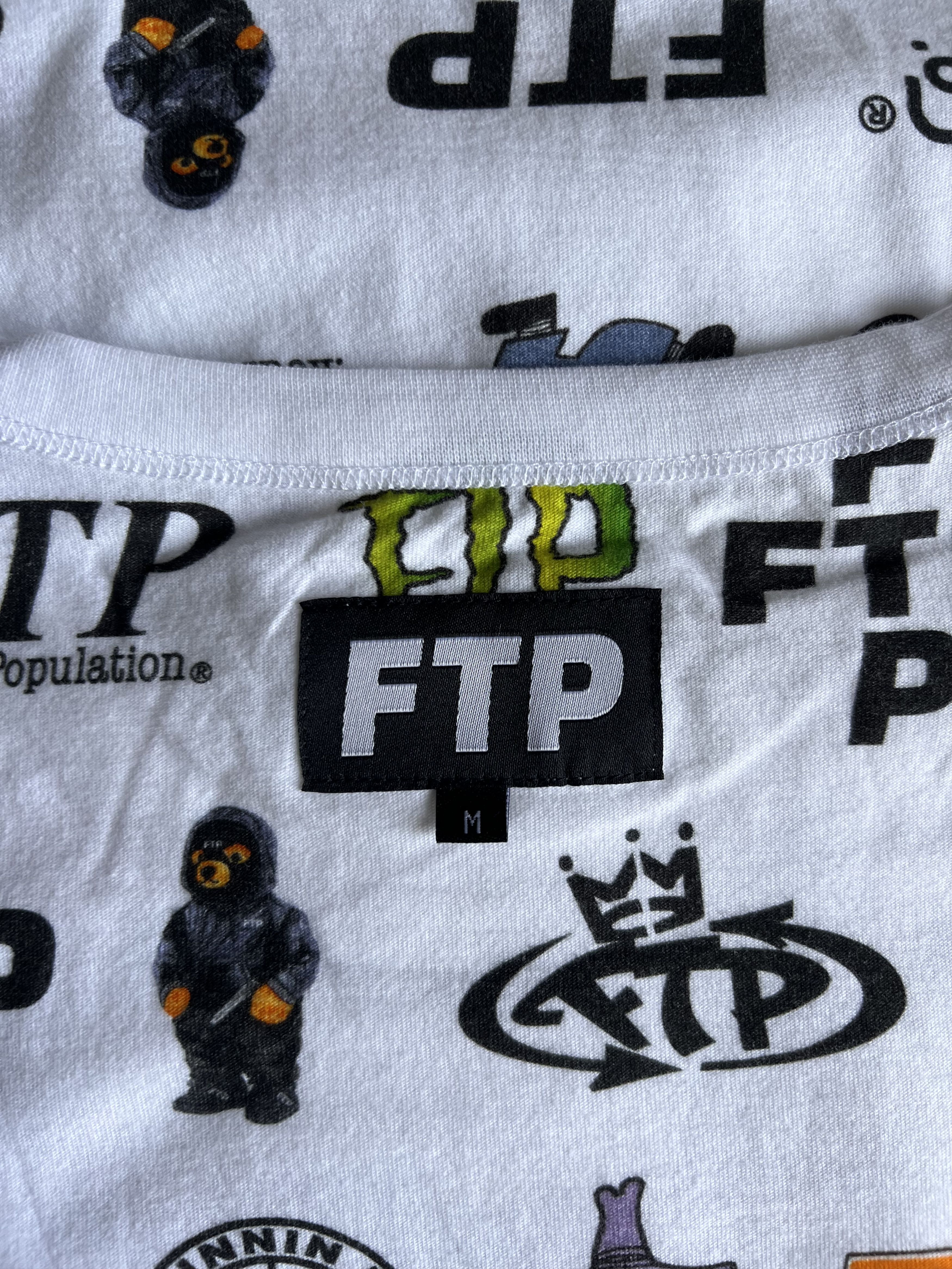 Fuck The Population FTP 13 Year Anniversary Tee in All Over Print White Size US M / EU 48-50 / 2 - 9 Thumbnail