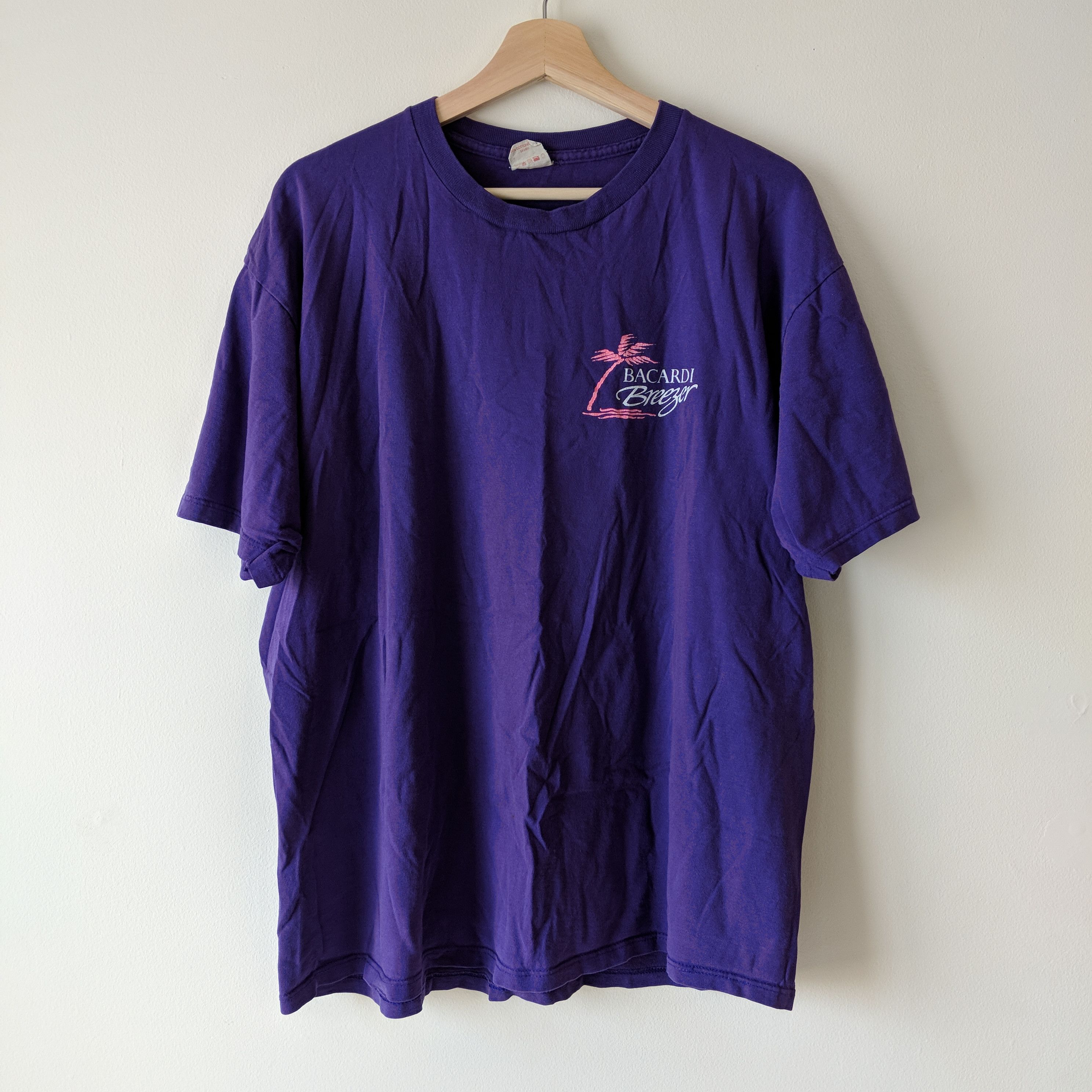 Bacardi Vintage 90s Bacardi Breezer Promo Tee T-Shirt Size US XL / EU 56 / 4 - 2 Thumbnail