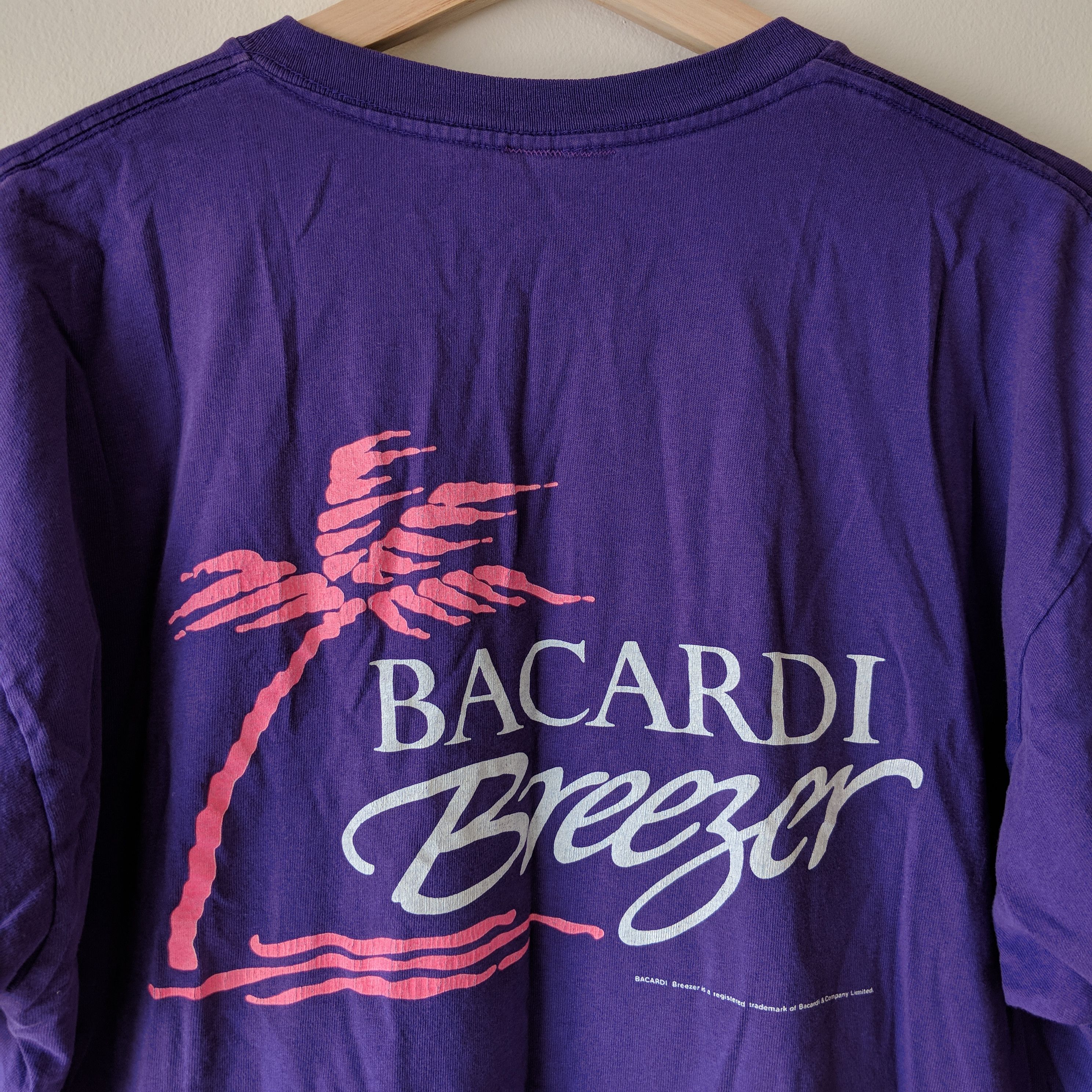Bacardi Vintage 90s Bacardi Breezer Promo Tee T-Shirt Size US XL / EU 56 / 4 - 3 Thumbnail