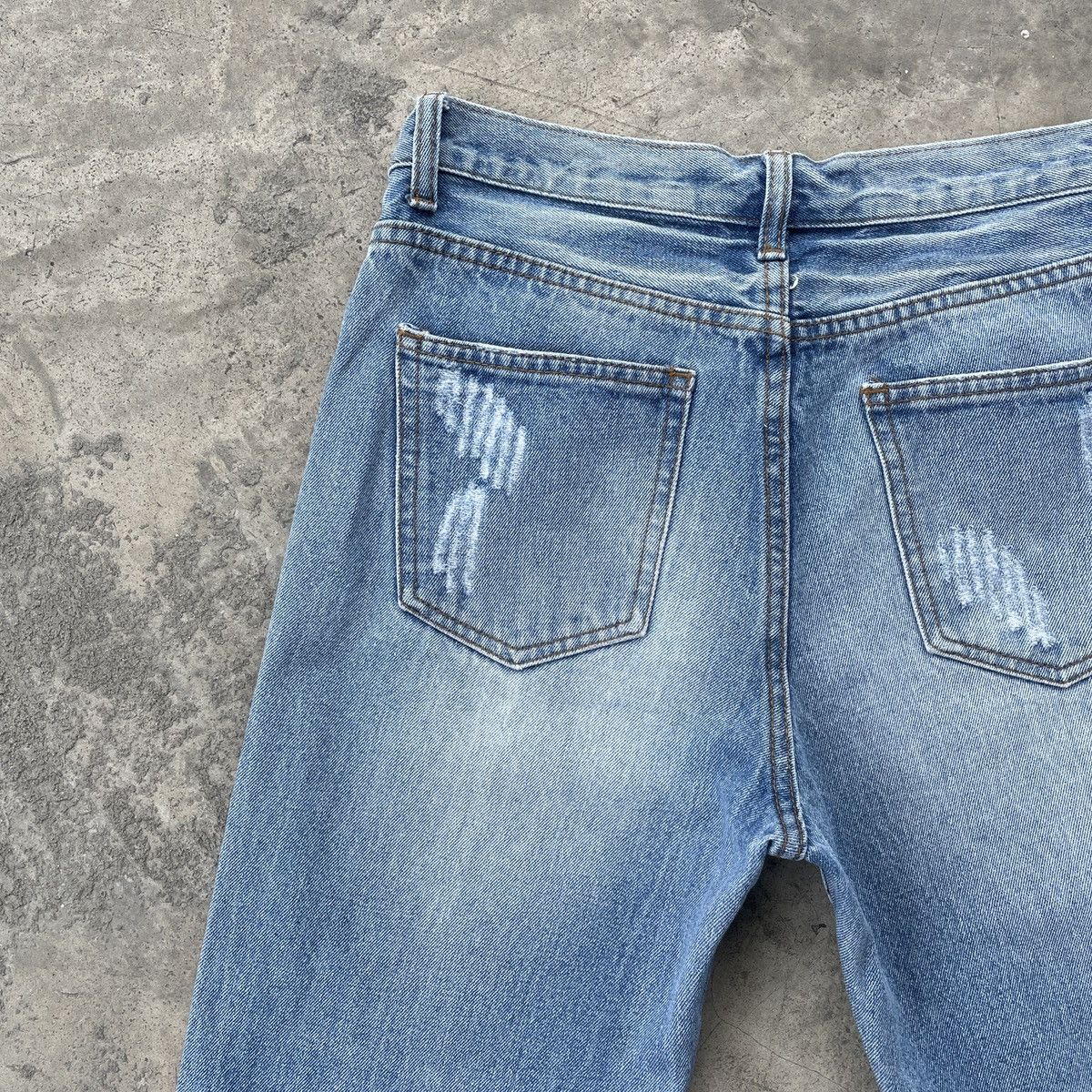 Japanese Brand Vintage Emsexcite Distressed Jeans Denim Pants 28x28 Size US 28 / EU 44 - 10 Thumbnail
