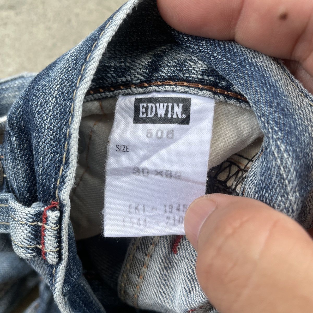 Edwin Vintage Edwin 506 Jeans W30x26.5 Edwin 506 Denim Pants Size US 30 / EU 46 - 6 Thumbnail