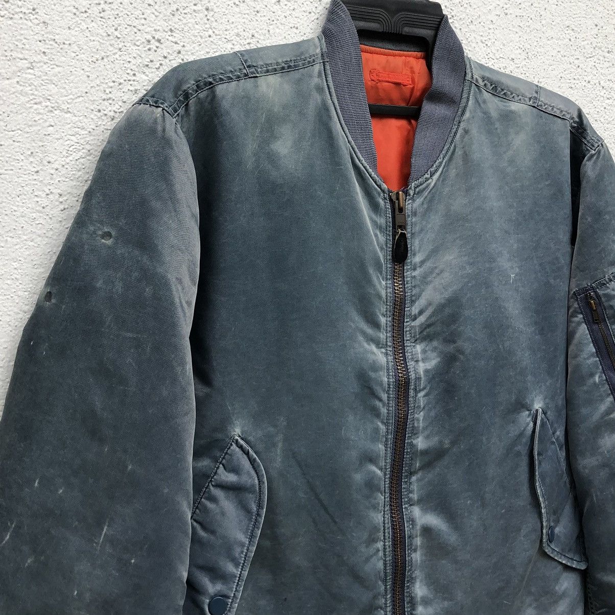 Vintage Vintage Uniqlo Sun Faded Ma-1 Bomber Jacket Size US XL / EU 56 / 4 - 7 Thumbnail