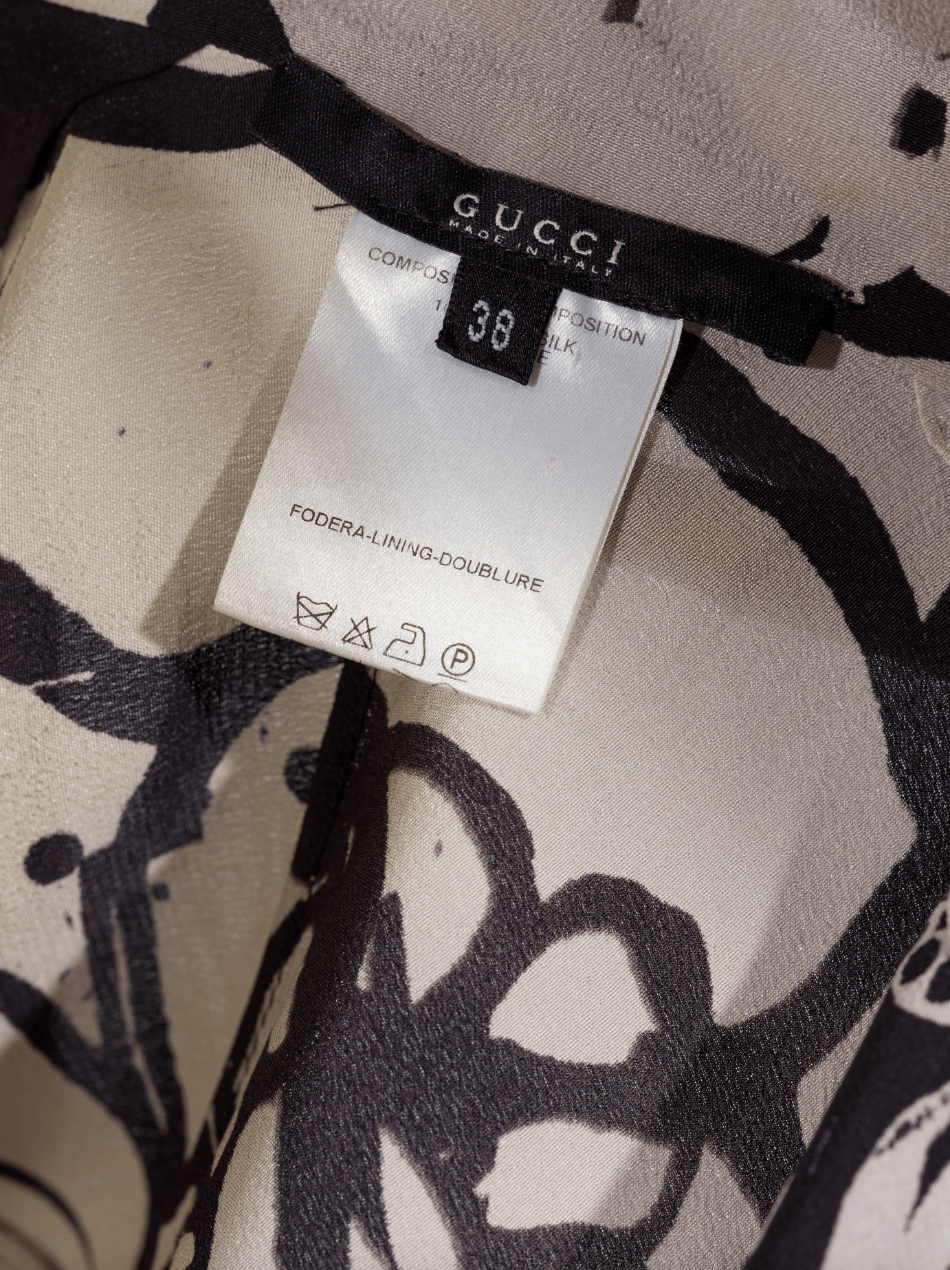 Gucci × Tom Ford Floral Print Silk Crepe Coctail Dress Size XS / US 0-2 / IT 36-38 - 8 Thumbnail