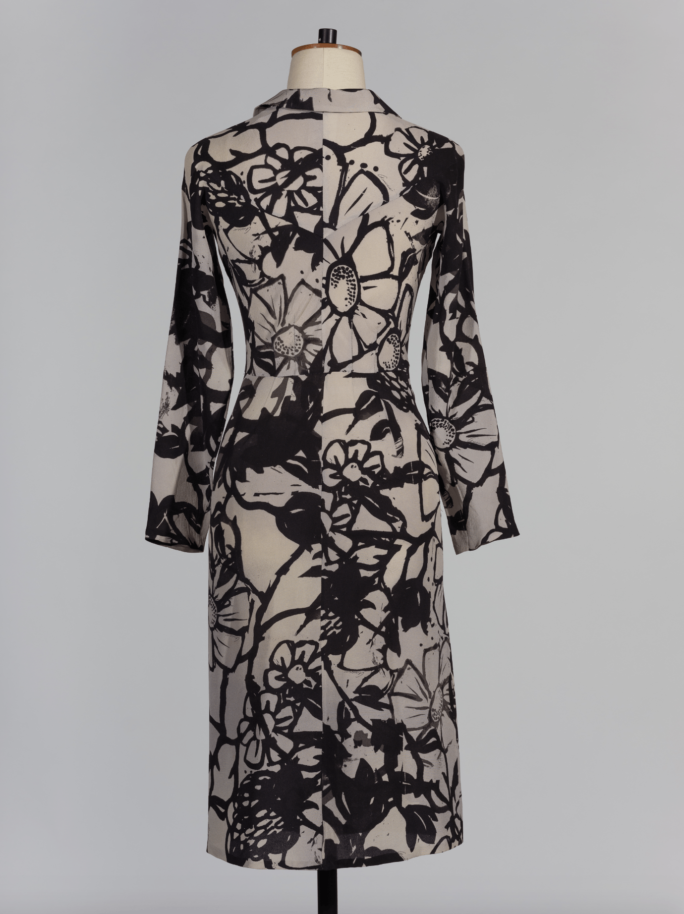 Gucci × Tom Ford Floral Print Silk Crepe Coctail Dress Size XS / US 0-2 / IT 36-38 - 3 Thumbnail