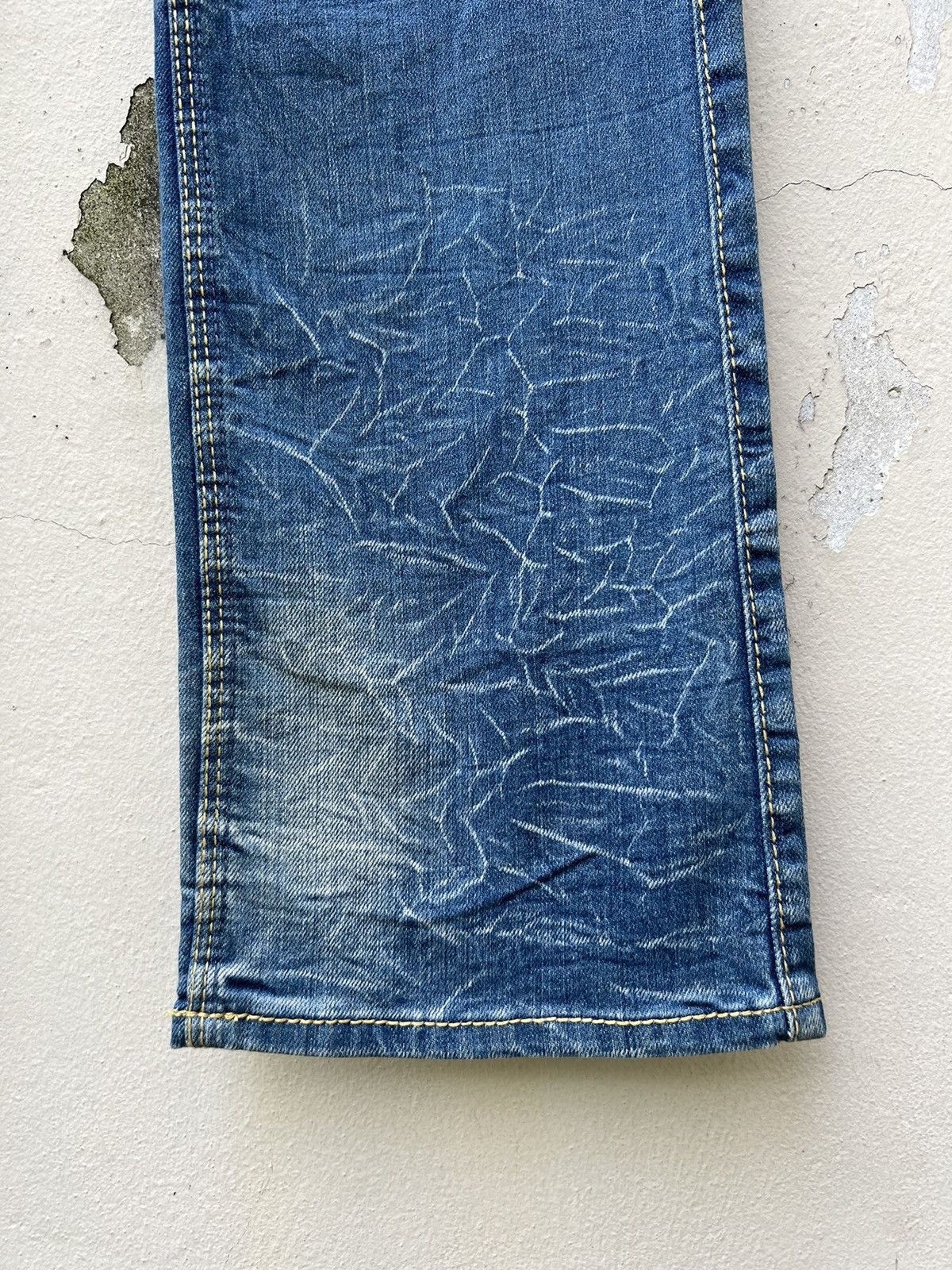 Japanese Brand Vintage Nicole Club FM Fade Blue Denim Stretch Flare Jeans Size US 30 / EU 46 - 13 Thumbnail