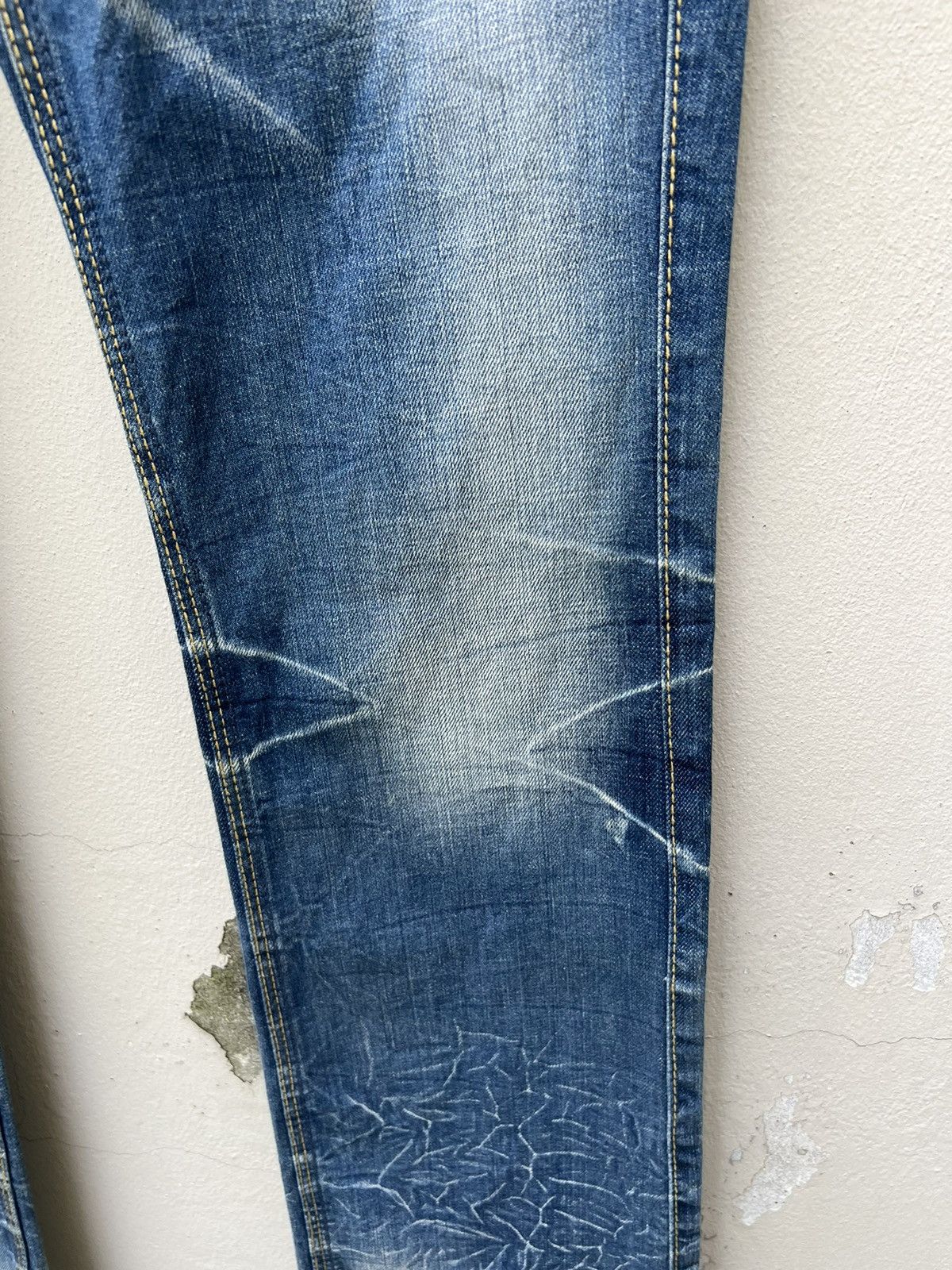 Japanese Brand Vintage Nicole Club FM Fade Blue Denim Stretch Flare Jeans Size US 30 / EU 46 - 12 Thumbnail