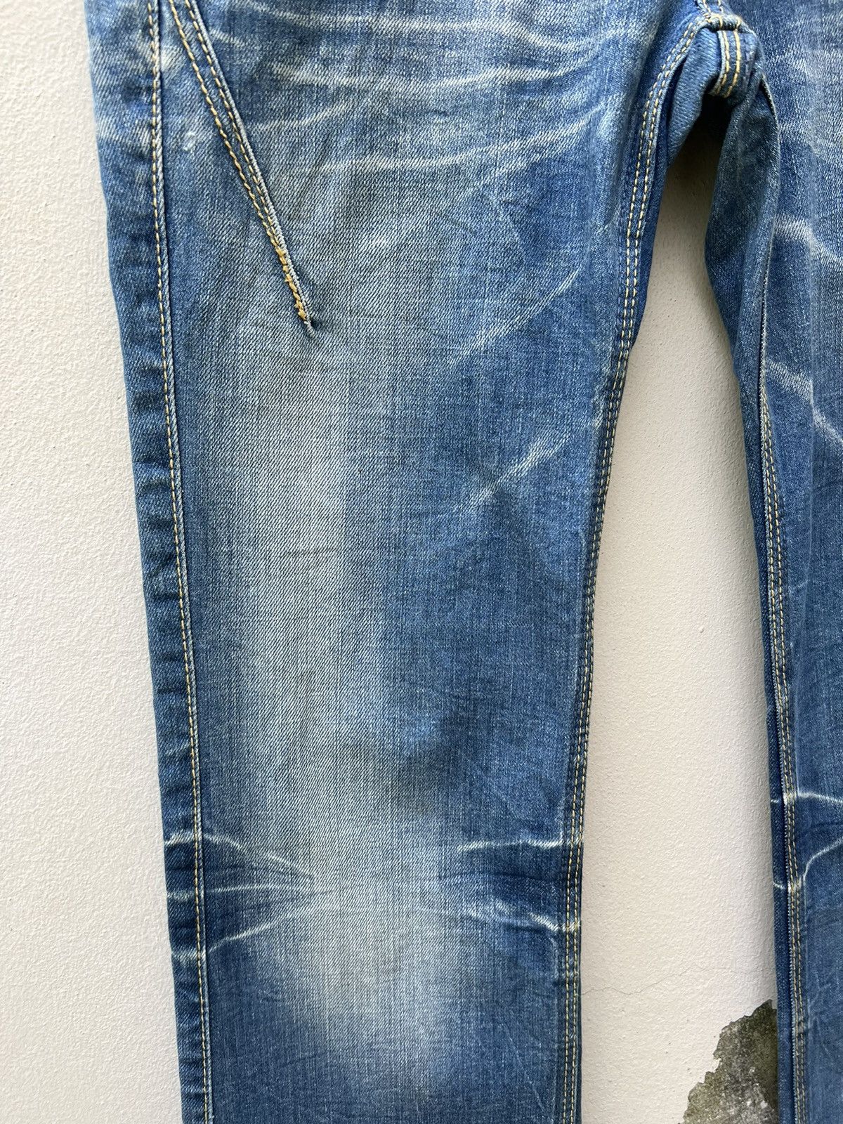 Japanese Brand Vintage Nicole Club FM Fade Blue Denim Stretch Flare Jeans Size US 30 / EU 46 - 9 Thumbnail