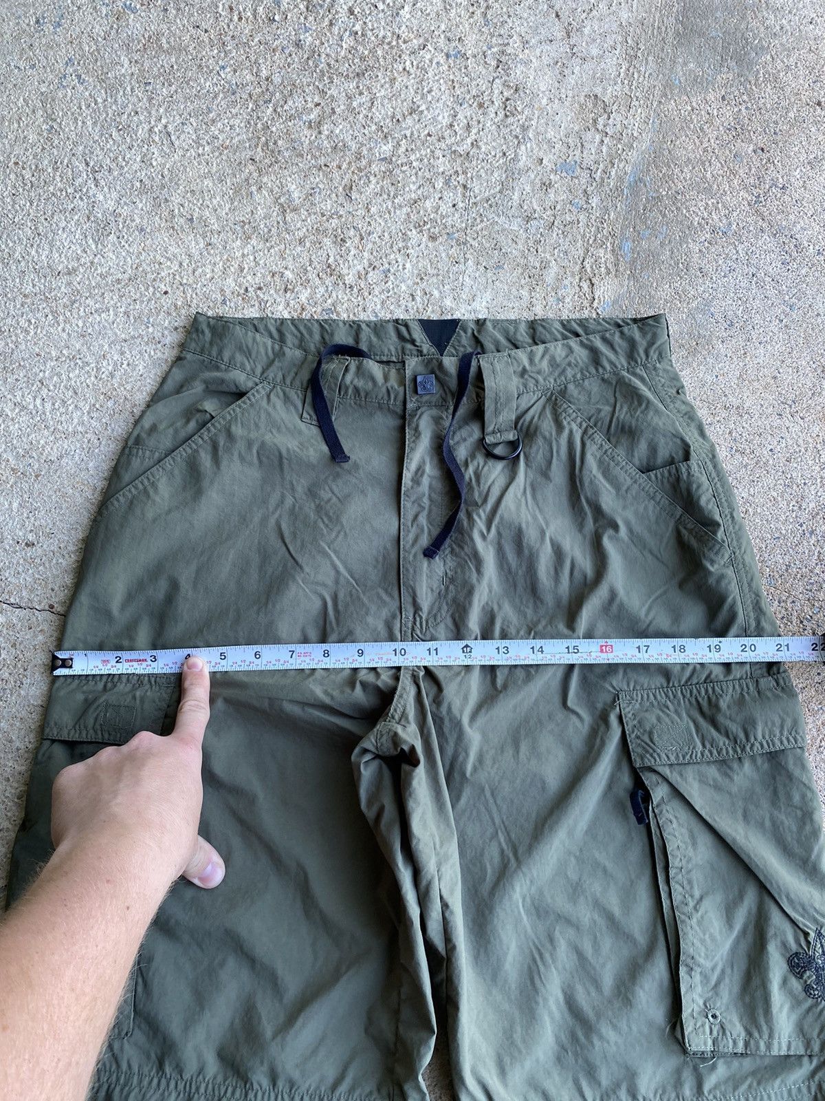 Japanese Brand × Vintage Vintage Y2K Boy Scout Shorts Olive Green Cargo Shorts Size US 30 / EU 46 - 11 Thumbnail