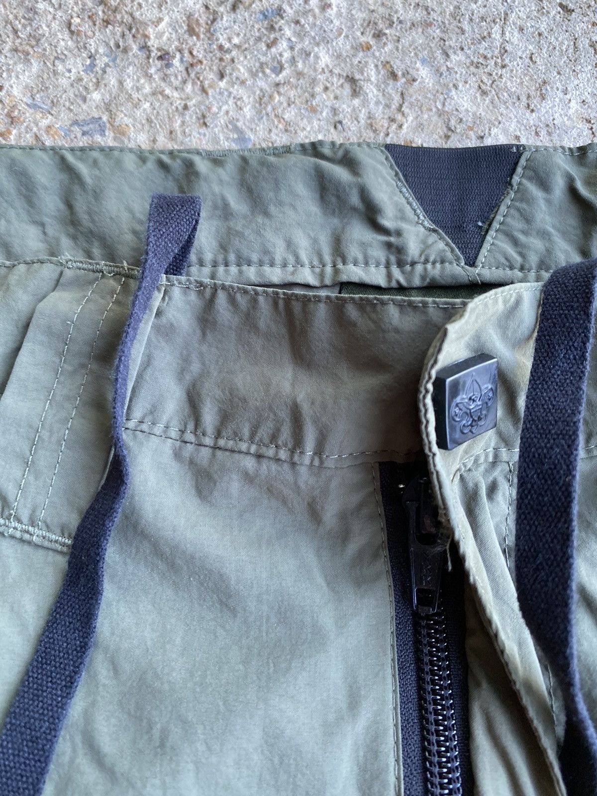 Japanese Brand × Vintage Vintage Y2K Boy Scout Shorts Olive Green Cargo Shorts Size US 30 / EU 46 - 6 Thumbnail