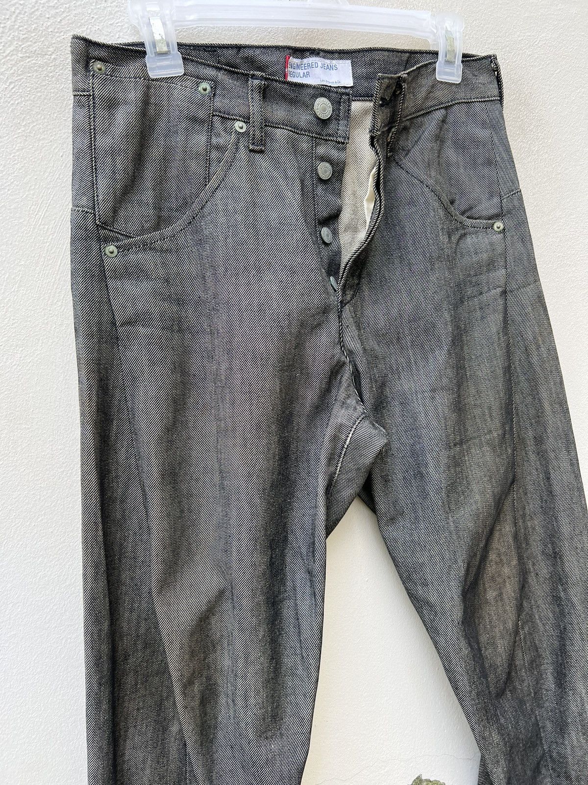 Levi's 2000 Levi’s Engineered Jeans Dirty Mud Stains Denim Regular Size US 29 - 8 Thumbnail