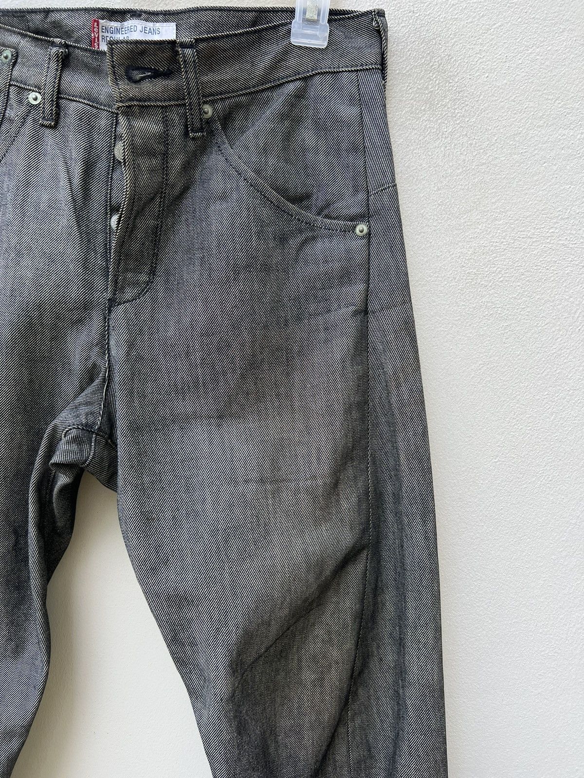 Levi's 2000 Levi’s Engineered Jeans Dirty Mud Stains Denim Regular Size US 29 - 11 Thumbnail