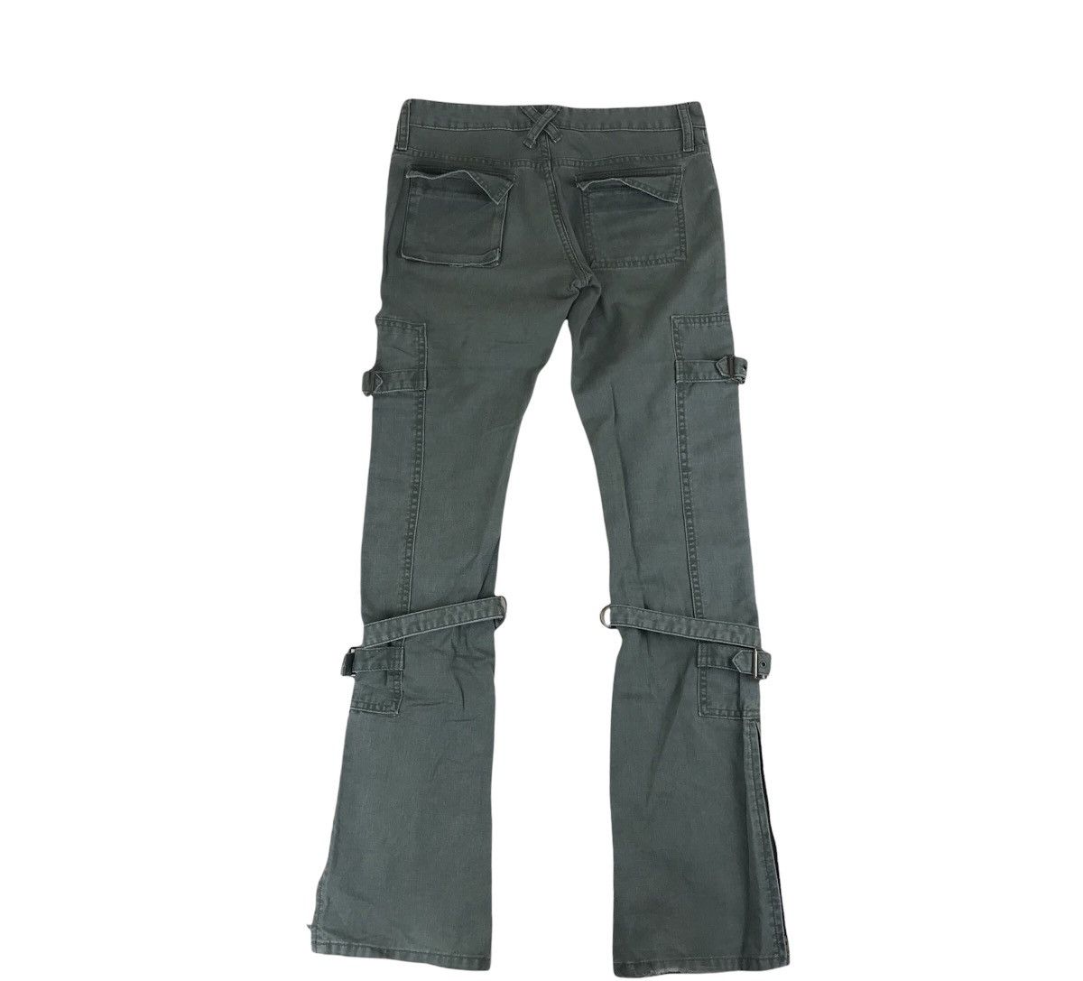 14th Addiction × If Six Was Nine × Le Grande Bleu (L.G.B.) Vintage Azul Fakedelic Seditionaries Bondage Flare Pants Size US 30 / EU 46 - 6 Thumbnail