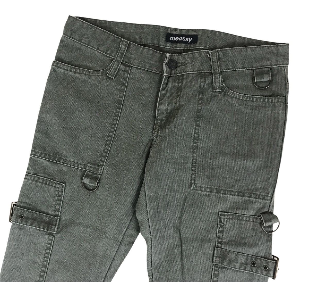 14th Addiction × If Six Was Nine × Le Grande Bleu (L.G.B.) Vintage Azul Fakedelic Seditionaries Bondage Flare Pants Size US 30 / EU 46 - 2 Thumbnail