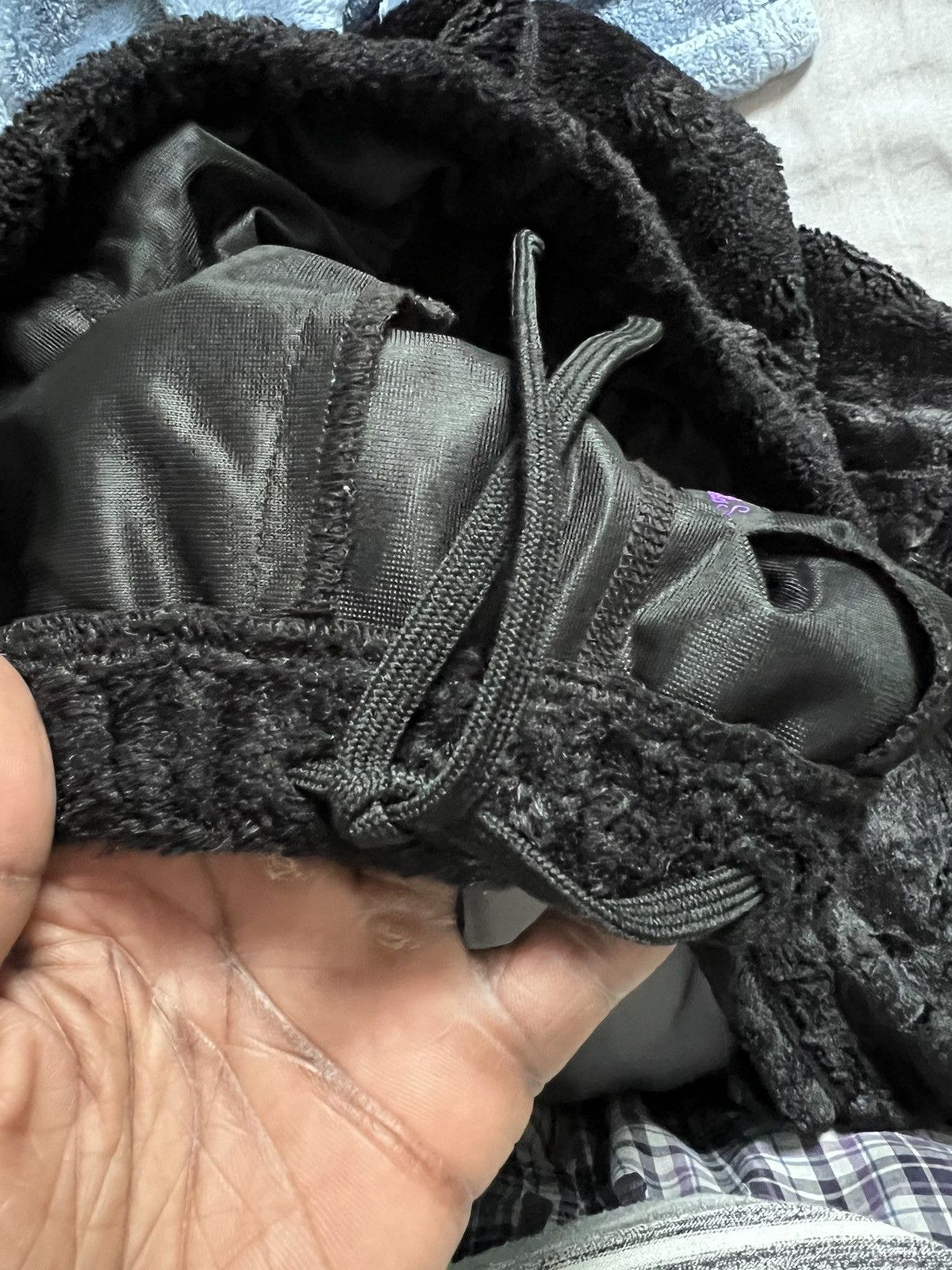 Needles Black faux fur track pants Size US 30 / EU 46 - 6 Thumbnail