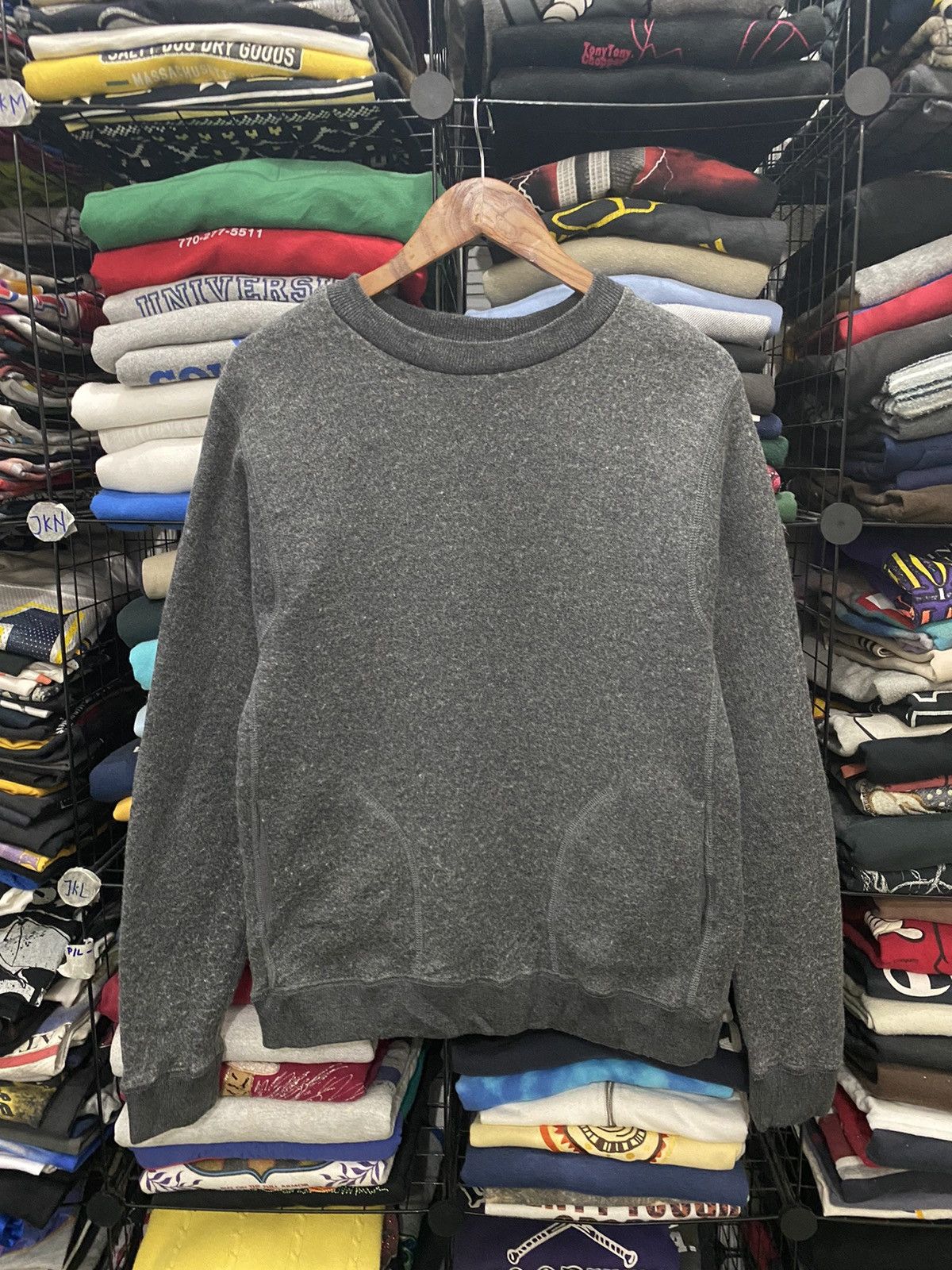 image of Nanamica Gray Sweater in Grey, Men's (Size Small)