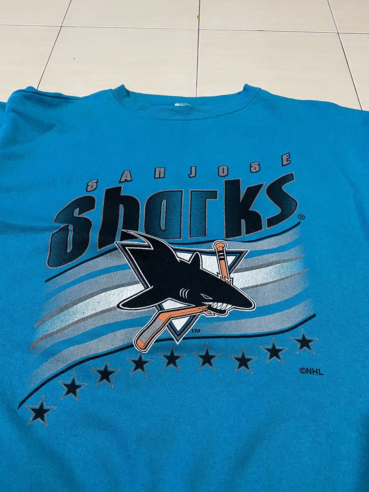 NHL Vintage San Jose Sharks NHL Crewneck sweatshirt Size US XXL / EU 58 / 5 - 10 Thumbnail