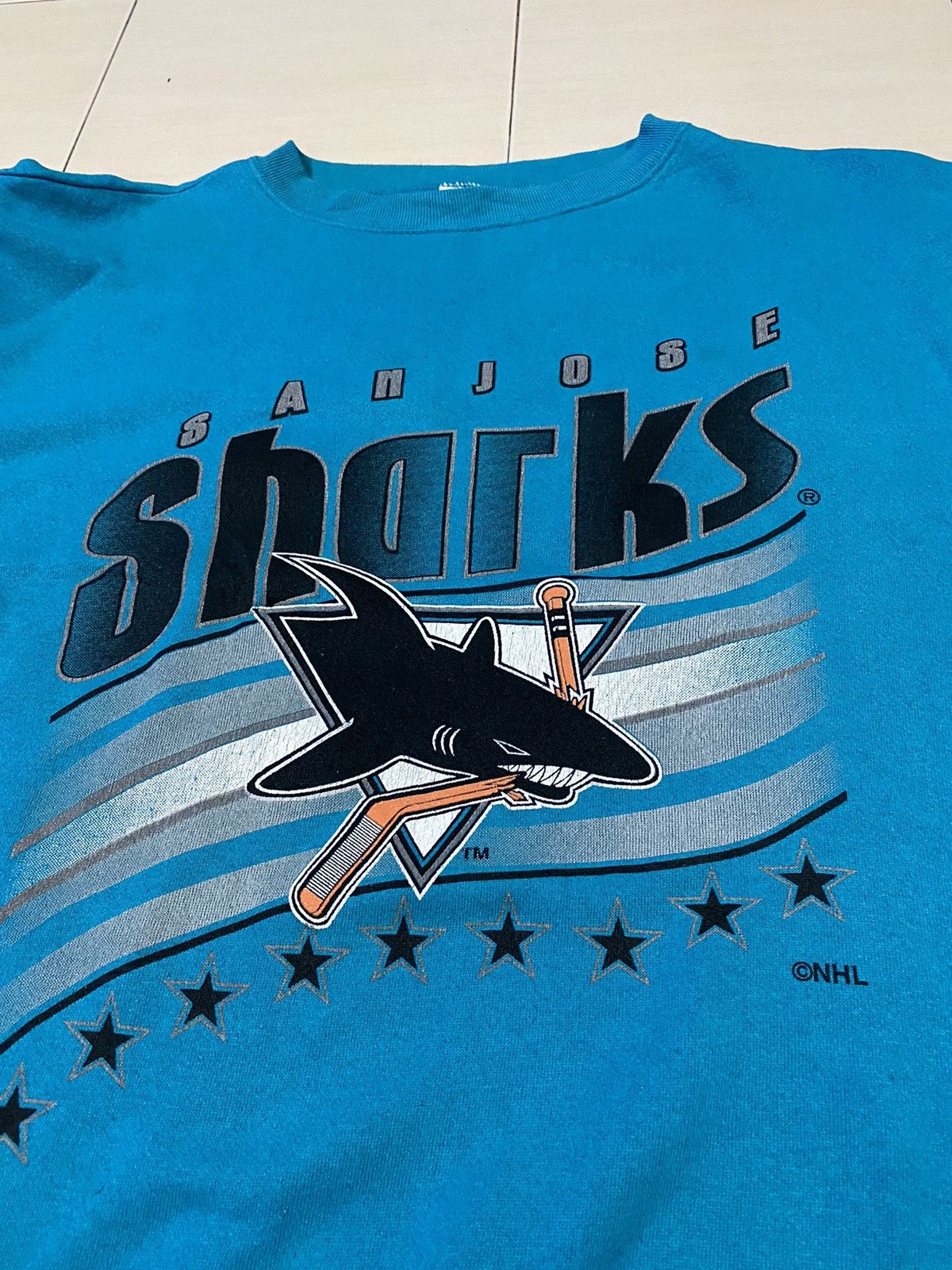 NHL Vintage San Jose Sharks NHL Crewneck sweatshirt Size US XXL / EU 58 / 5 - 9 Thumbnail