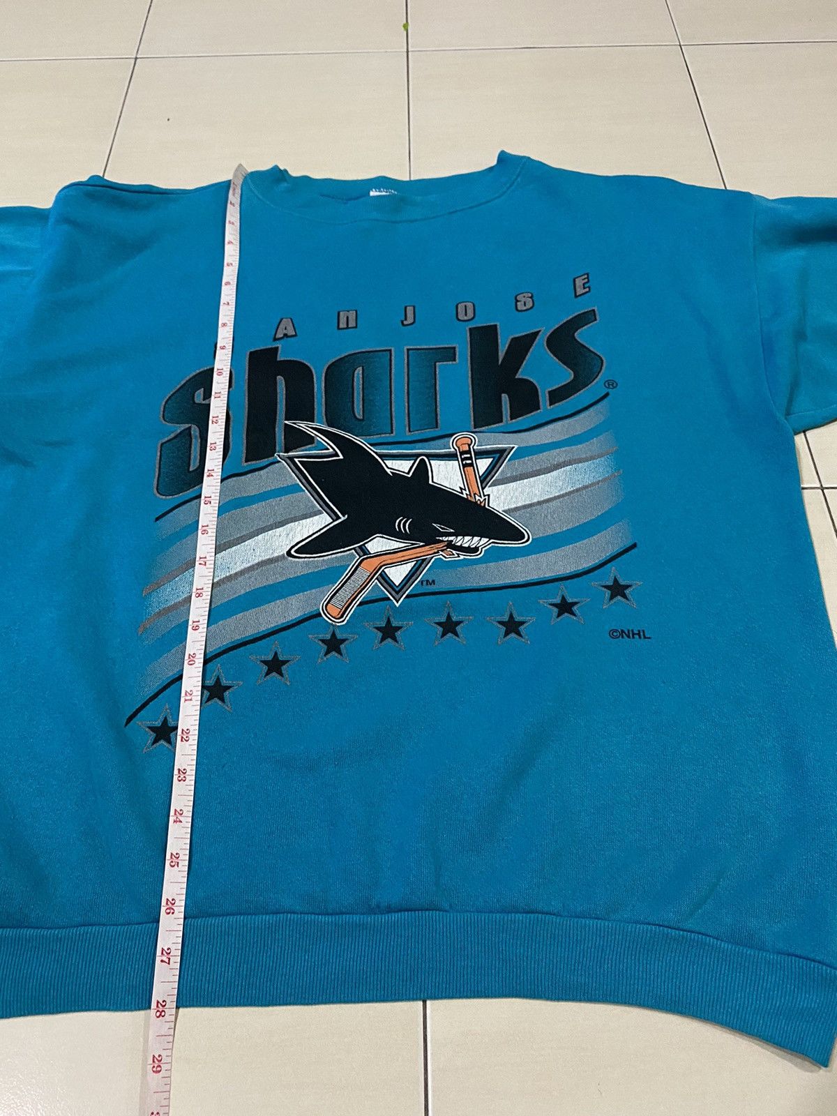 NHL Vintage San Jose Sharks NHL Crewneck sweatshirt Size US XXL / EU 58 / 5 - 12 Thumbnail