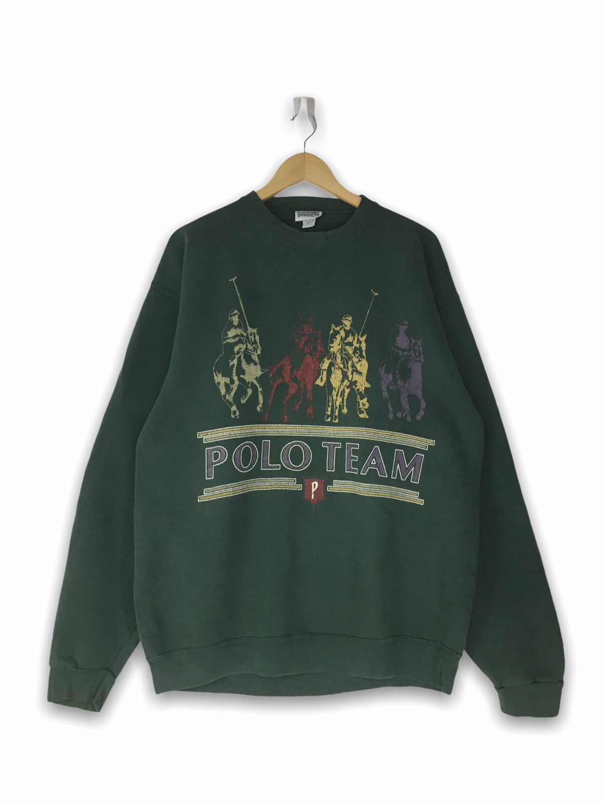 Polo Ralph Lauren × Vintage Vintage design Big Logo Polo Team sweatshirt jumper Size US L / EU 52-54 / 3 - 1 Thumbnail