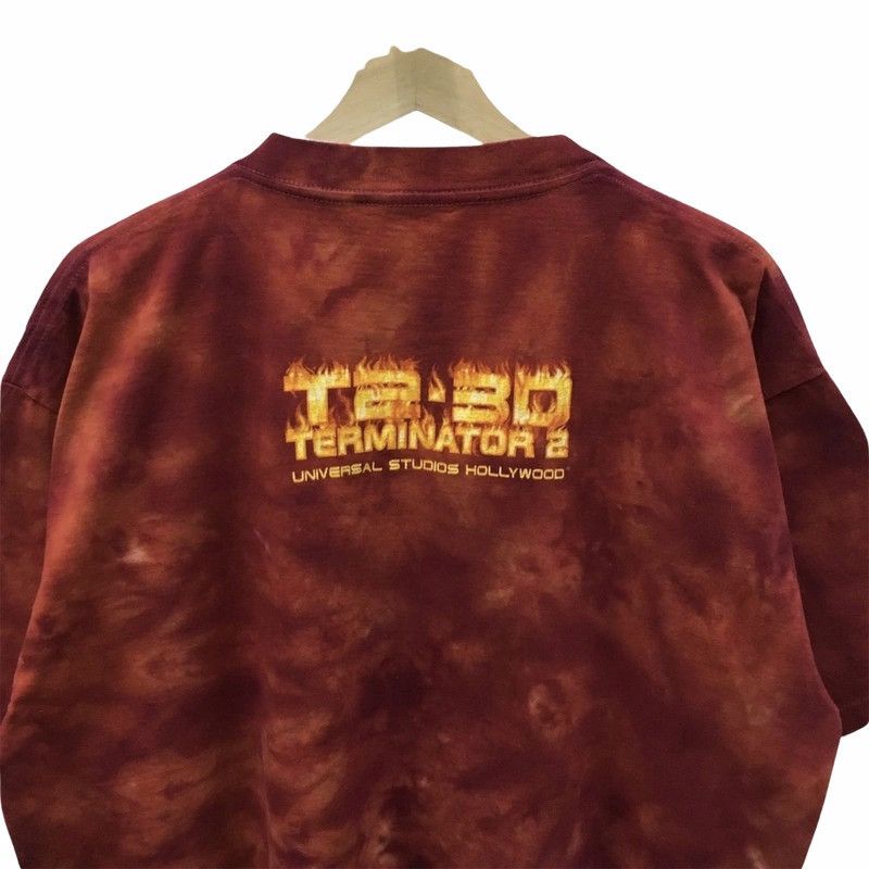 Universal Studios × Vintage Rare Movie Vintage 90’s Terminator 2 T2-3D Tie Dye Tee Size US XL / EU 56 / 4 - 4 Thumbnail