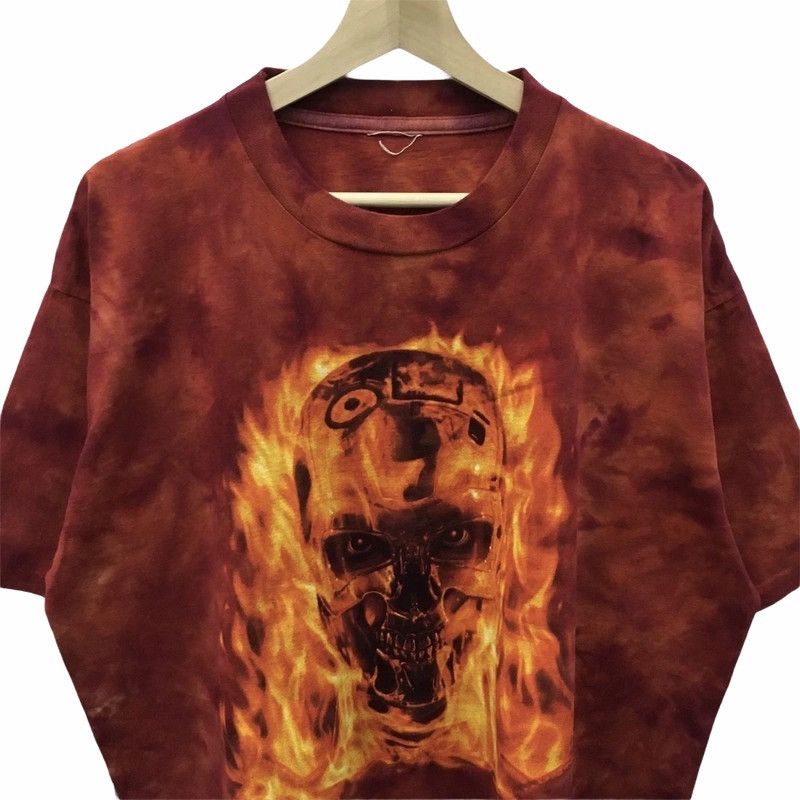 Universal Studios × Vintage Rare Movie Vintage 90’s Terminator 2 T2-3D Tie Dye Tee Size US XL / EU 56 / 4 - 5 Thumbnail