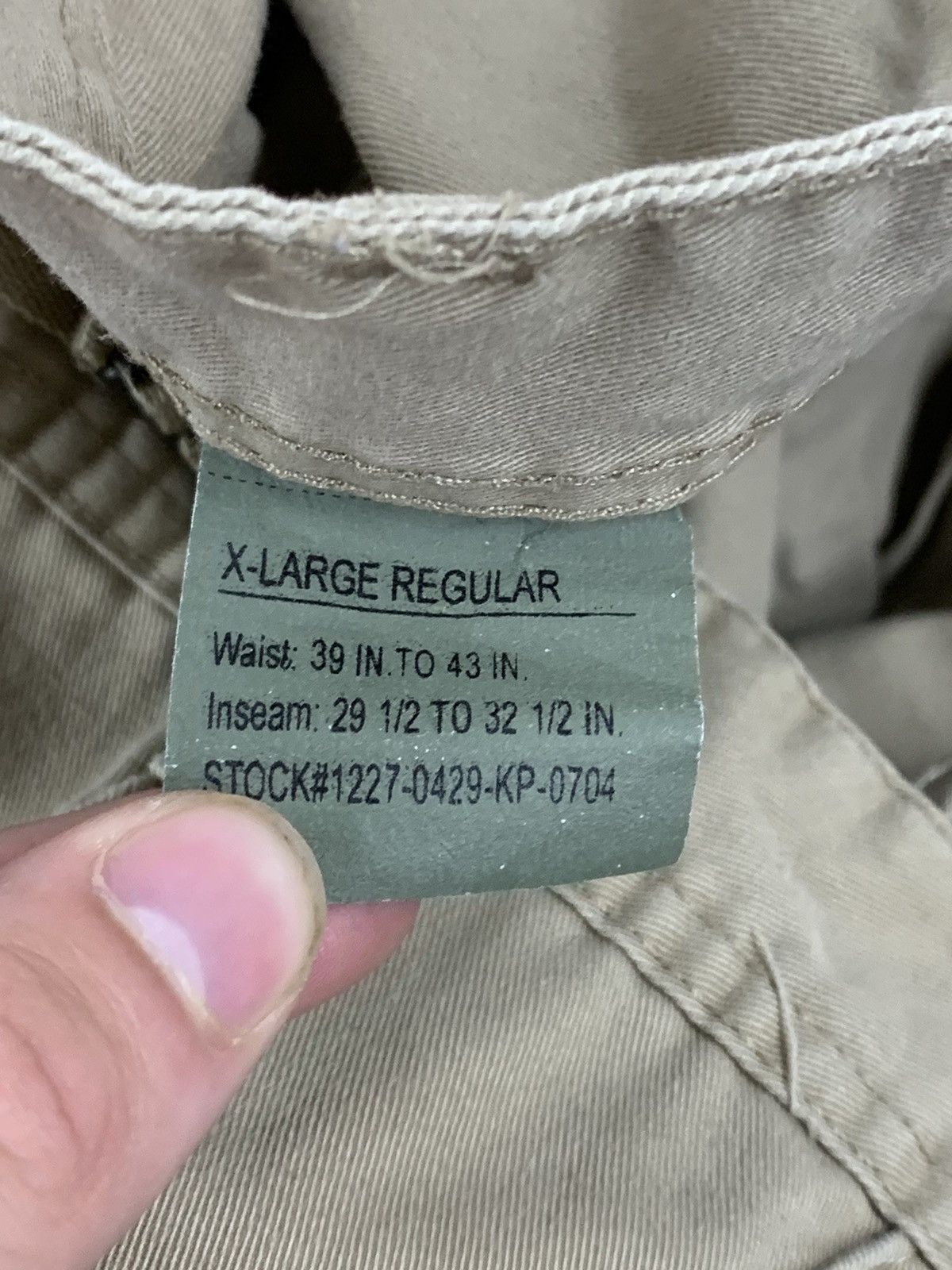 Vintage Vintage Tan Army Cargo Pants Size US 40 / EU 56 - 4 Thumbnail