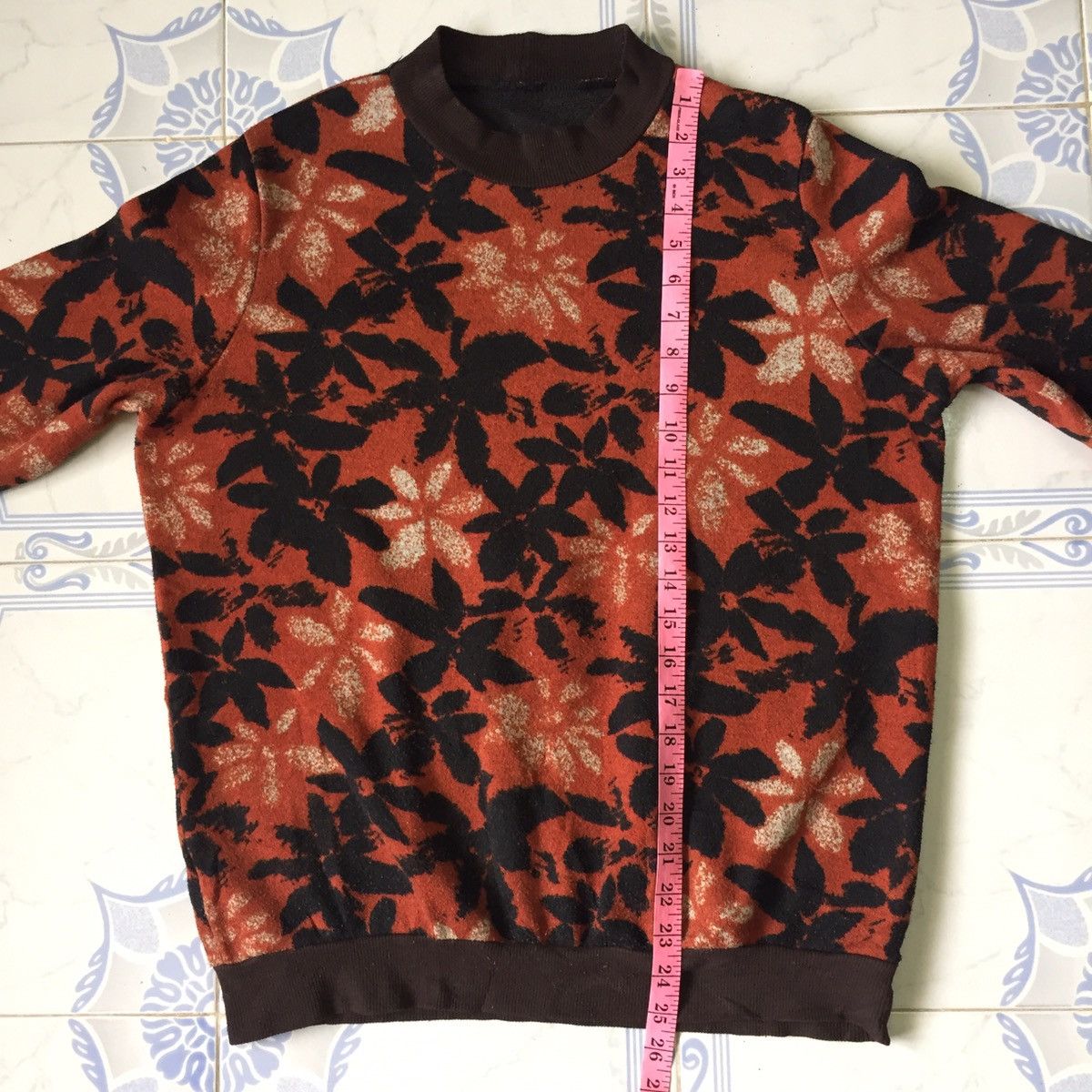 Japanese Brand Flower Leaf Floral Sweater/Sweatshirt Size US M / EU 48-50 / 2 - 14 Thumbnail