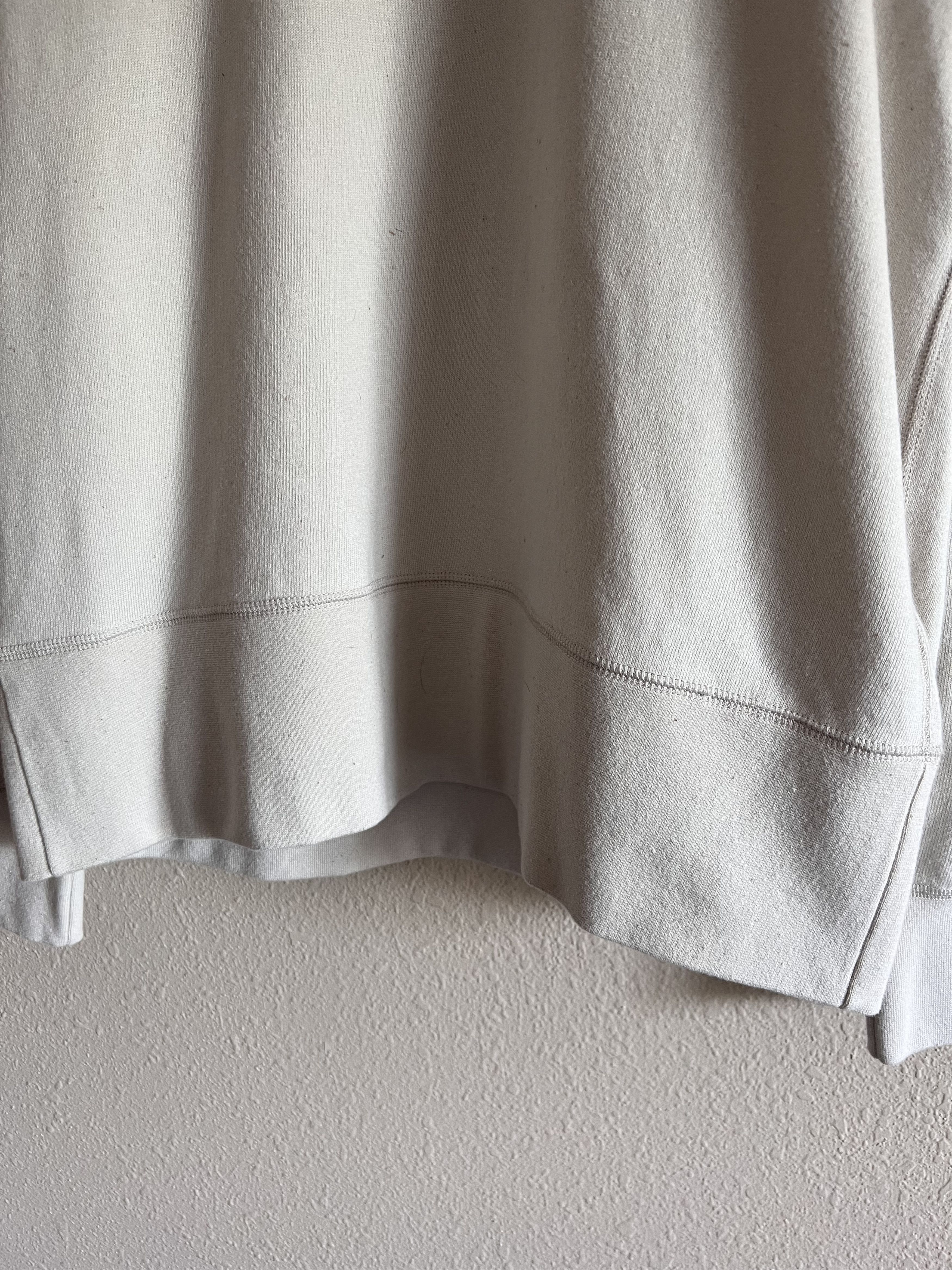 Visvim Visvim Court Sweat Long Sleeve Sweatshirt in Ivory Size US L / EU 52-54 / 3 - 3 Thumbnail