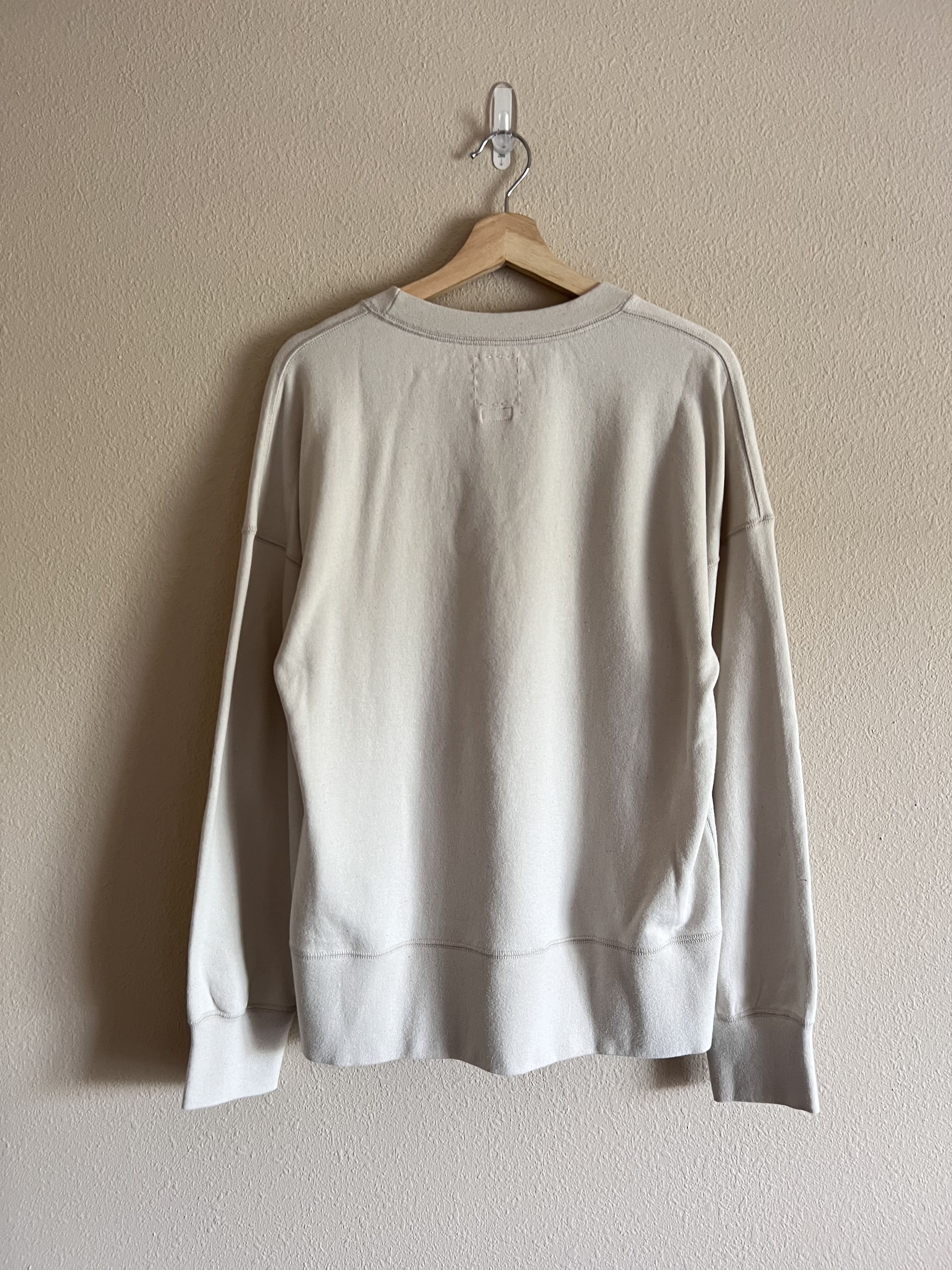 Visvim Visvim Court Sweat Long Sleeve Sweatshirt in Ivory Size US L / EU 52-54 / 3 - 4 Thumbnail
