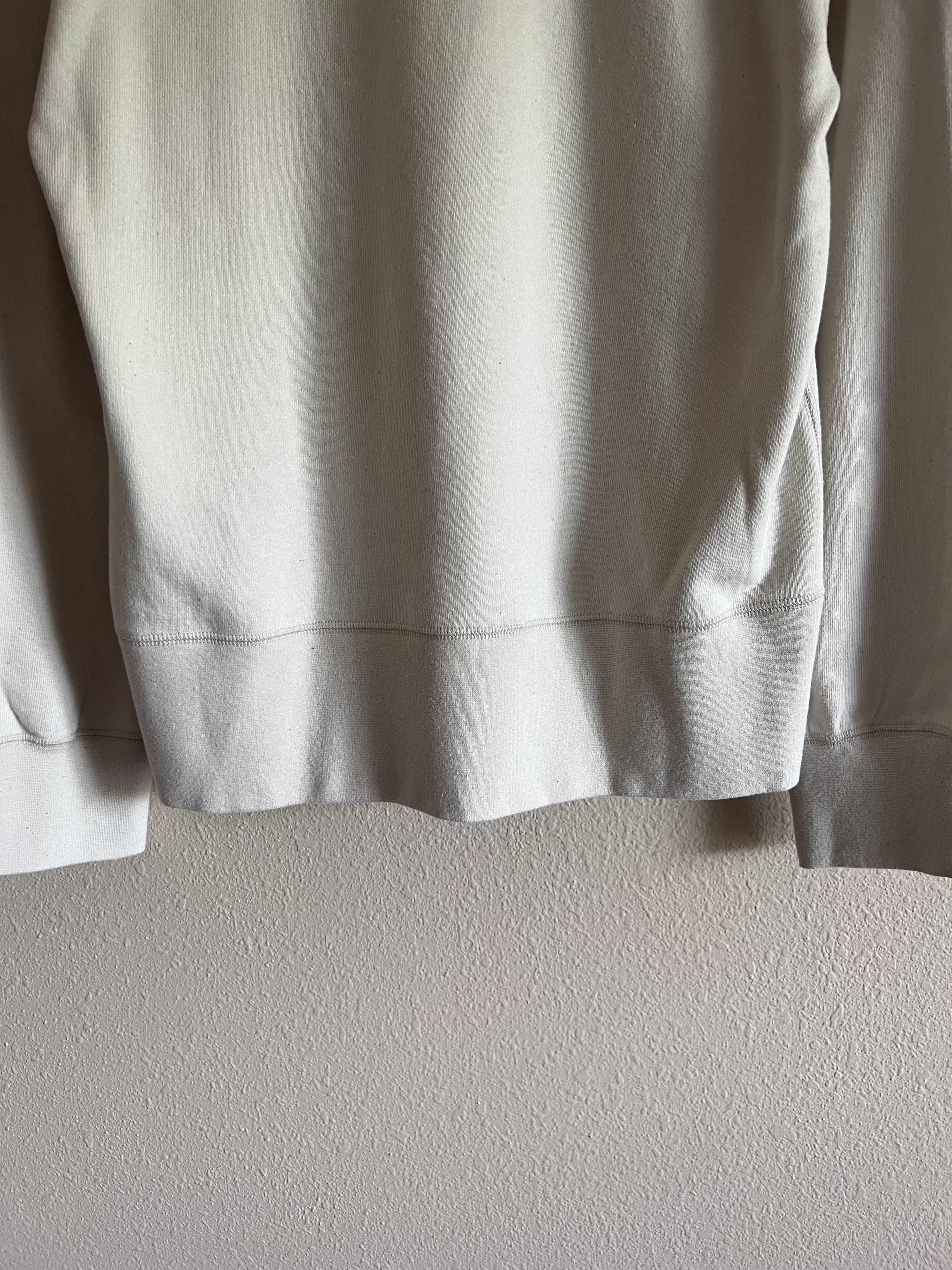 Visvim Visvim Court Sweat Long Sleeve Sweatshirt in Ivory Size US L / EU 52-54 / 3 - 6 Thumbnail