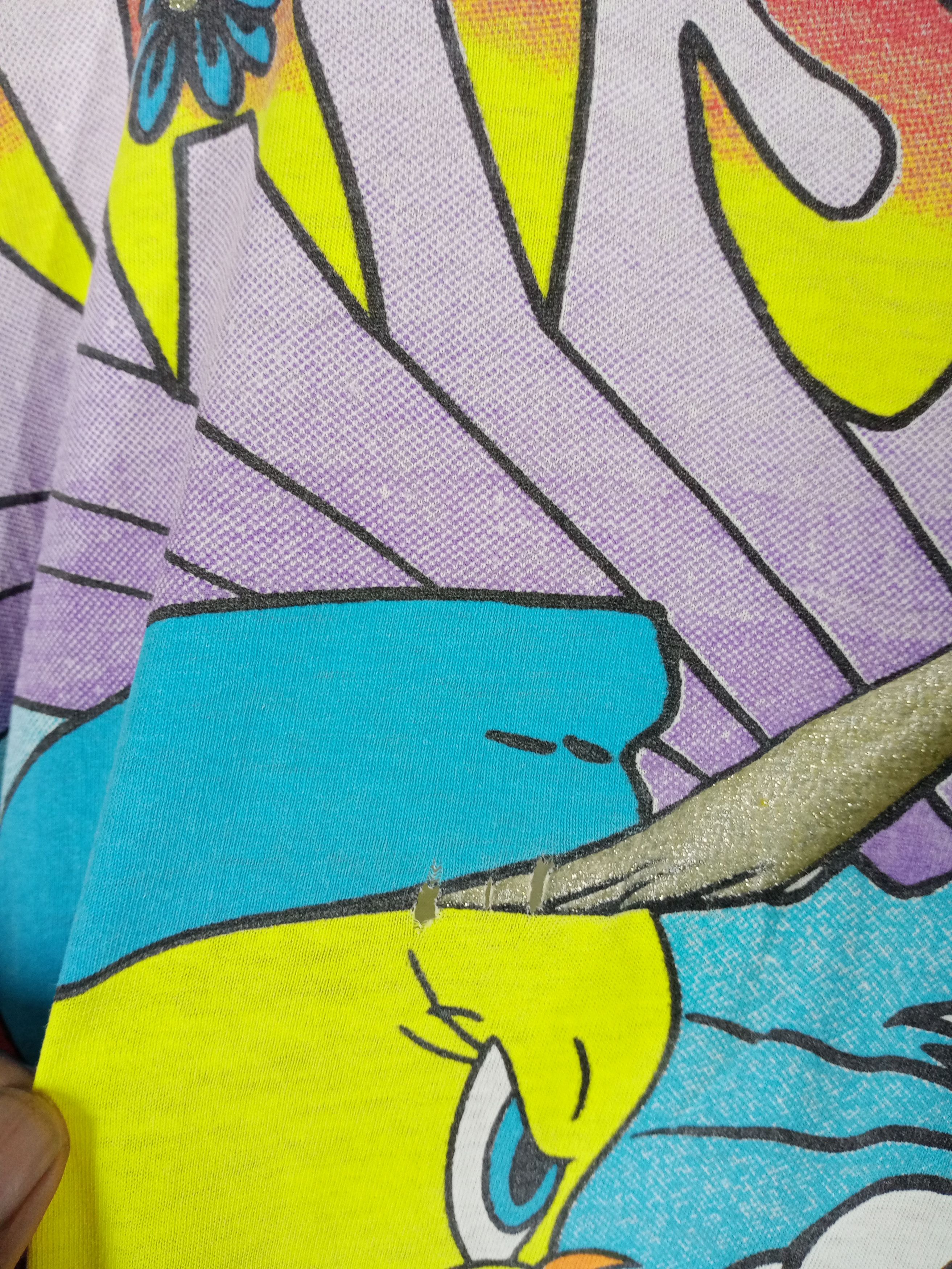 Cartoon Network Rare Vintage 1996 Looney Tunes Sylvester Tweety Tshirt Size US XL / EU 56 / 4 - 8 Thumbnail