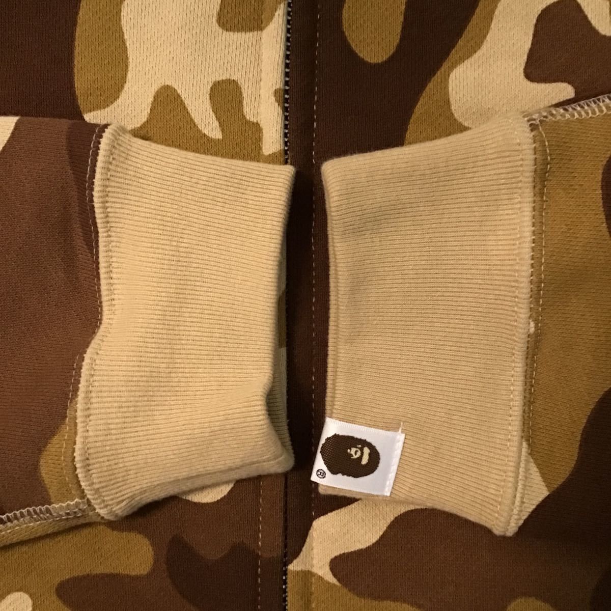 Bape BAPE Full zip hoodie woodland camo beige Size US S / EU 44-46 / 1 - 4 Thumbnail