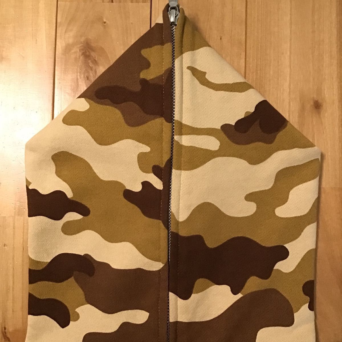 Bape BAPE Full zip hoodie woodland camo beige Size US S / EU 44-46 / 1 - 3 Thumbnail