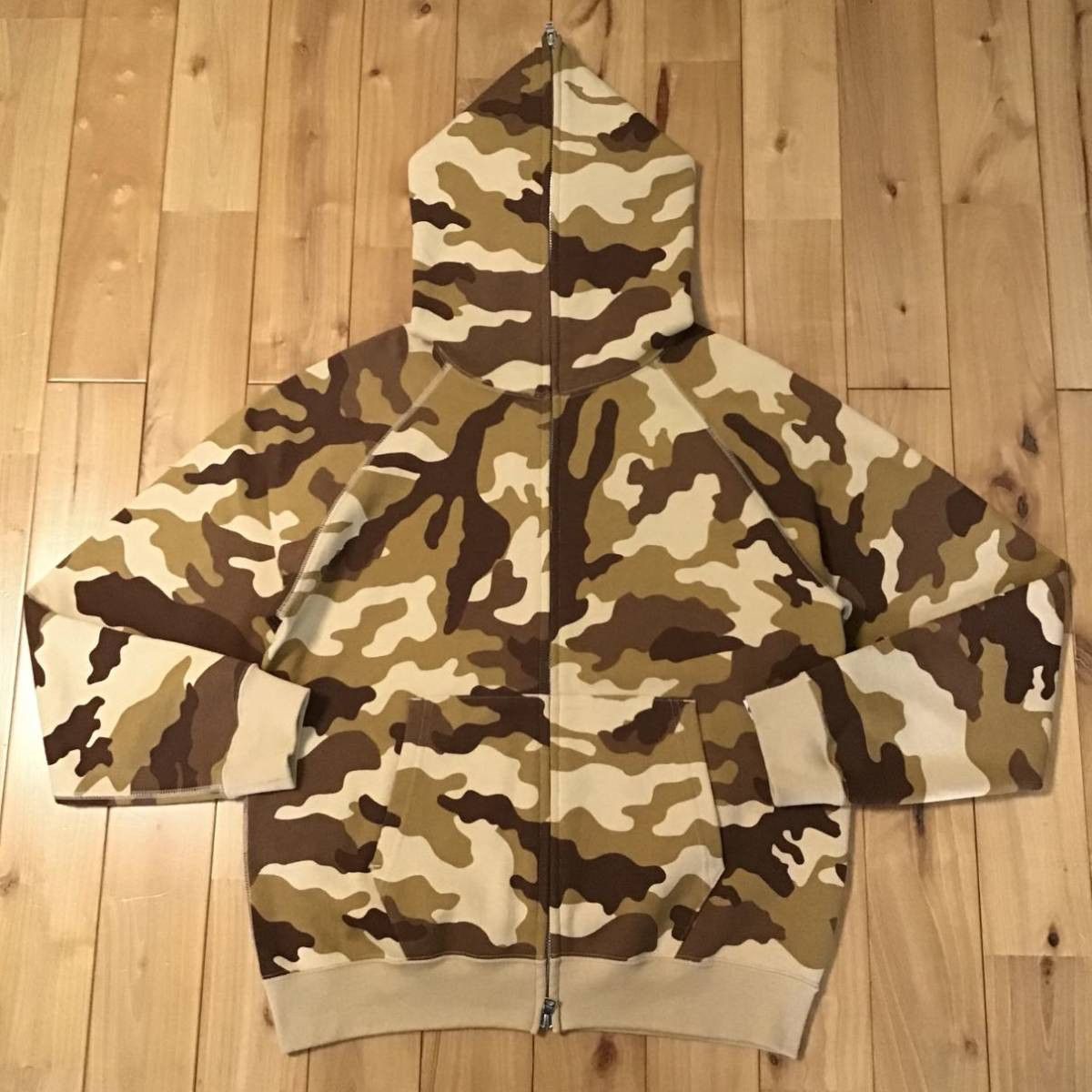 Bape BAPE Full zip hoodie woodland camo beige Size US S / EU 44-46 / 1 - 1 Thumbnail