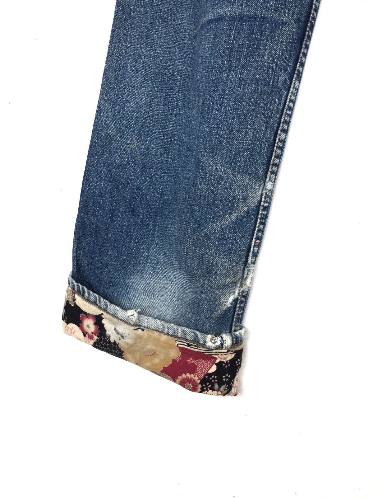 Levi's Vintage Clothing 90s Levis 503 Remade Patch Selvage Distress Denim Size US 31 - 10 Thumbnail