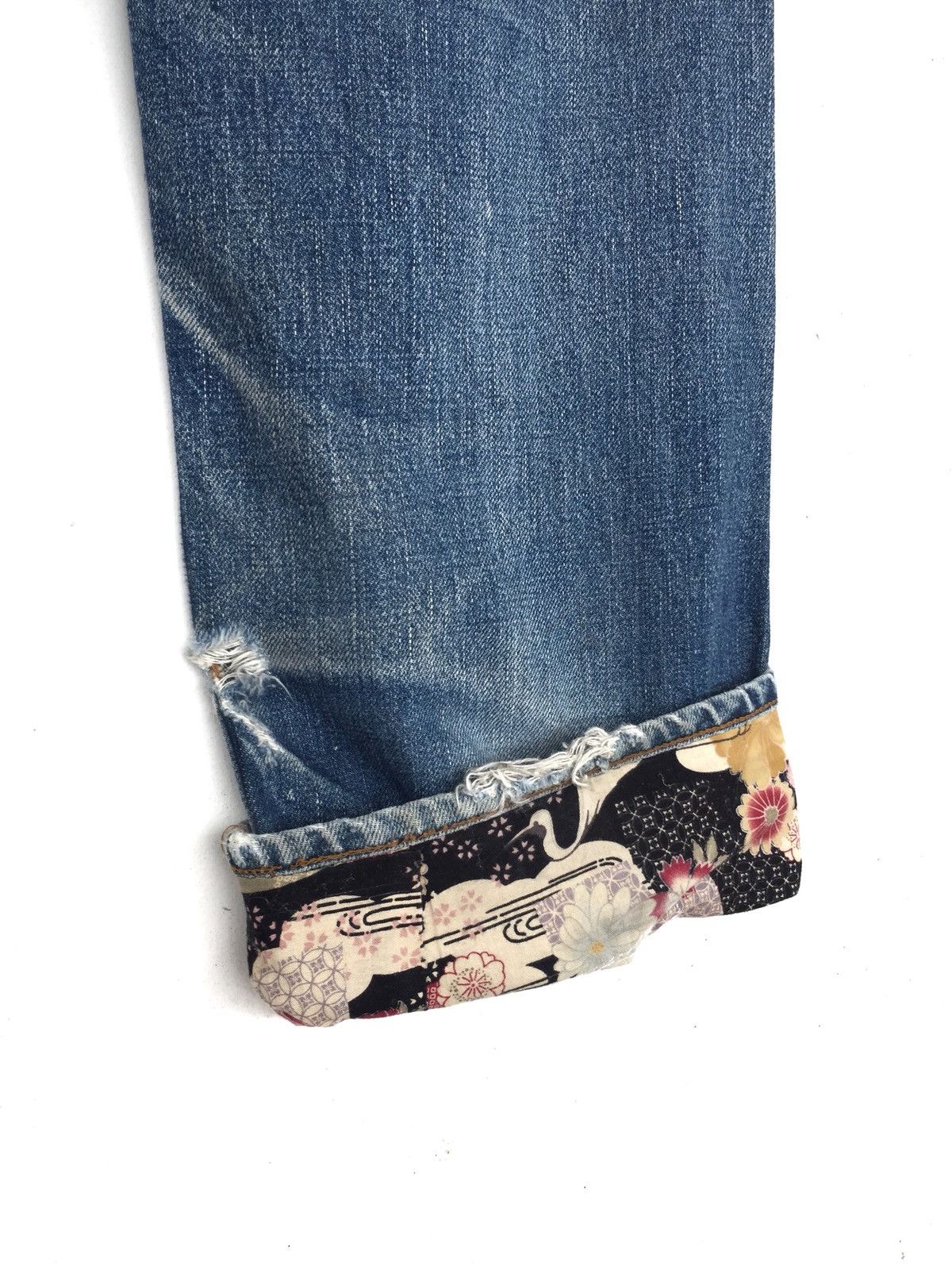 Levi's Vintage Clothing 90s Levis 503 Remade Patch Selvage Distress Denim Size US 31 - 11 Thumbnail