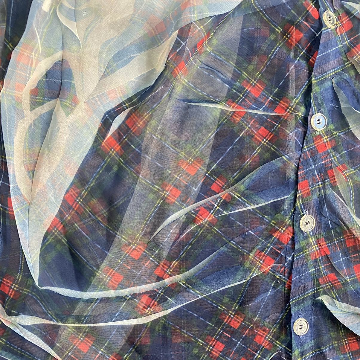 Yohji Yamamoto Y’s Tartan Print Top Size L / US 10 / IT 46 - 4 Thumbnail