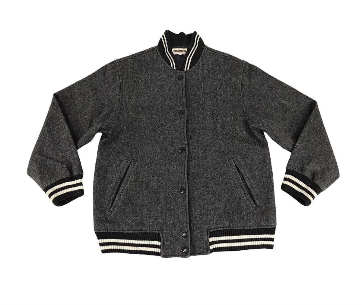 Japanese Brand Vintage Beau Macau Simple Varsity Jacket Wool Quilted Inner Size US S / EU 44-46 / 1 - 1 Thumbnail